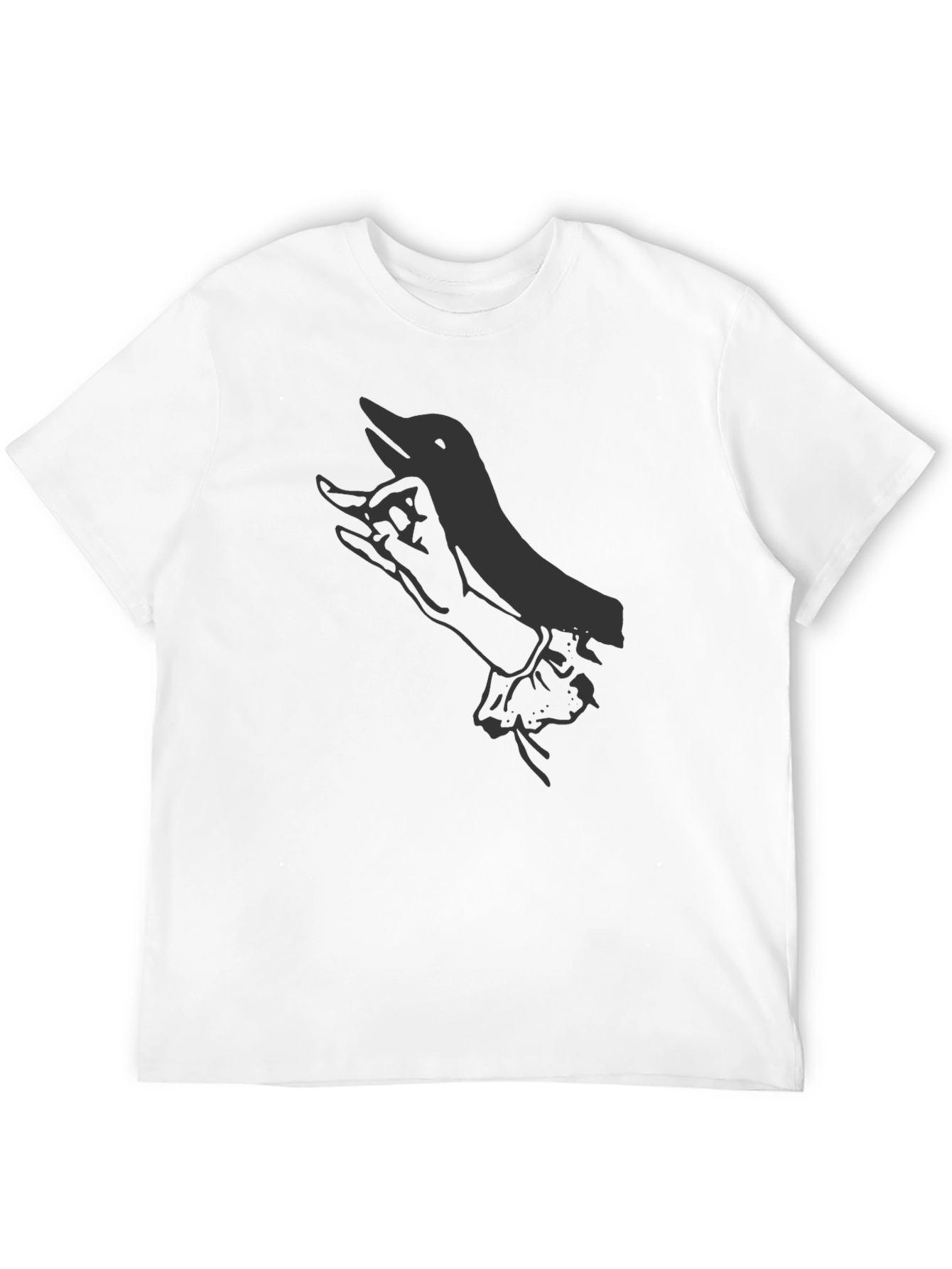 Shadow Puppet T-Shirt - Men's Black Graphic Tee - 12