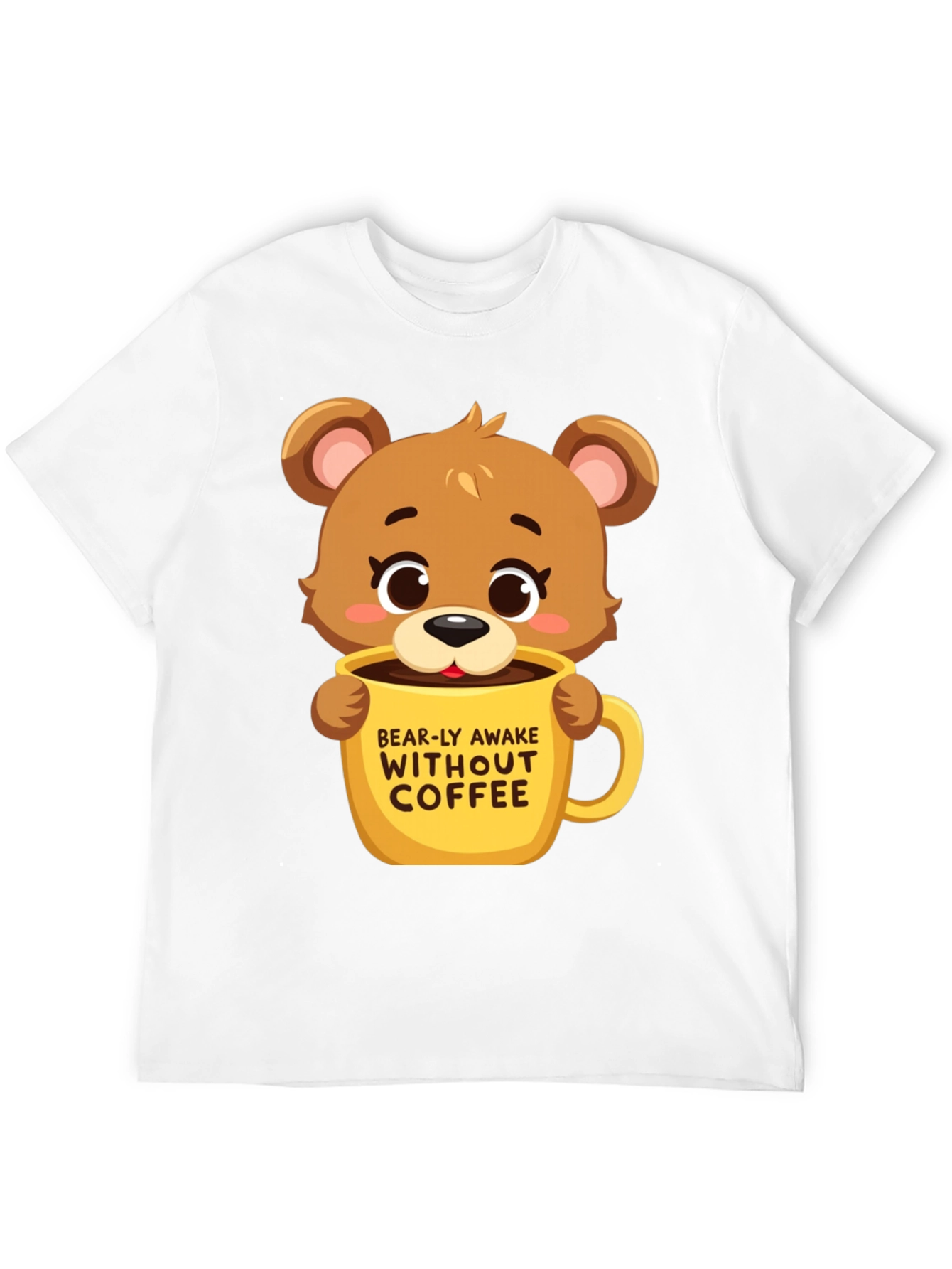 Black Bearly Awake Coffee T-Shirt view 12