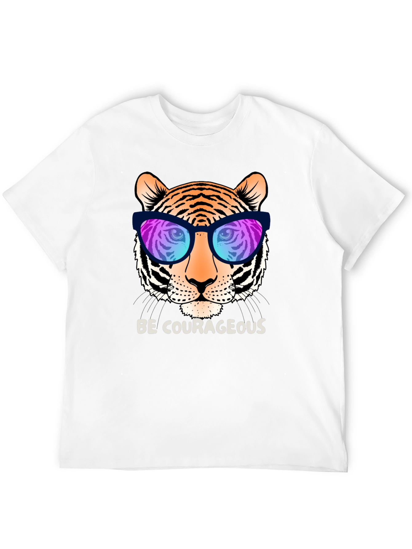 Black Cool Tiger Graphic Tee - Be Courageous! view 12