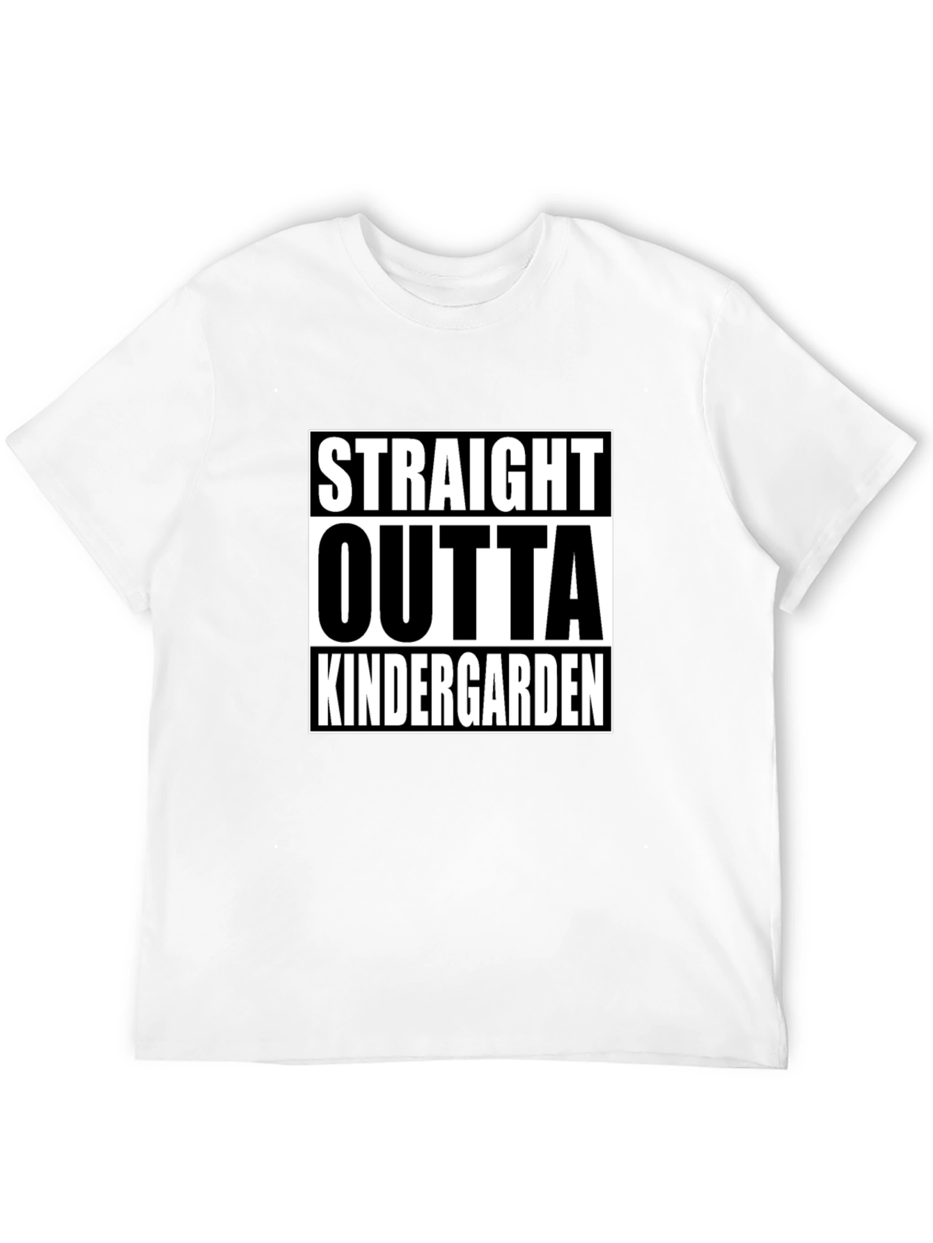 Black Straight Outta Kindergarten Black T-Shirt view 12