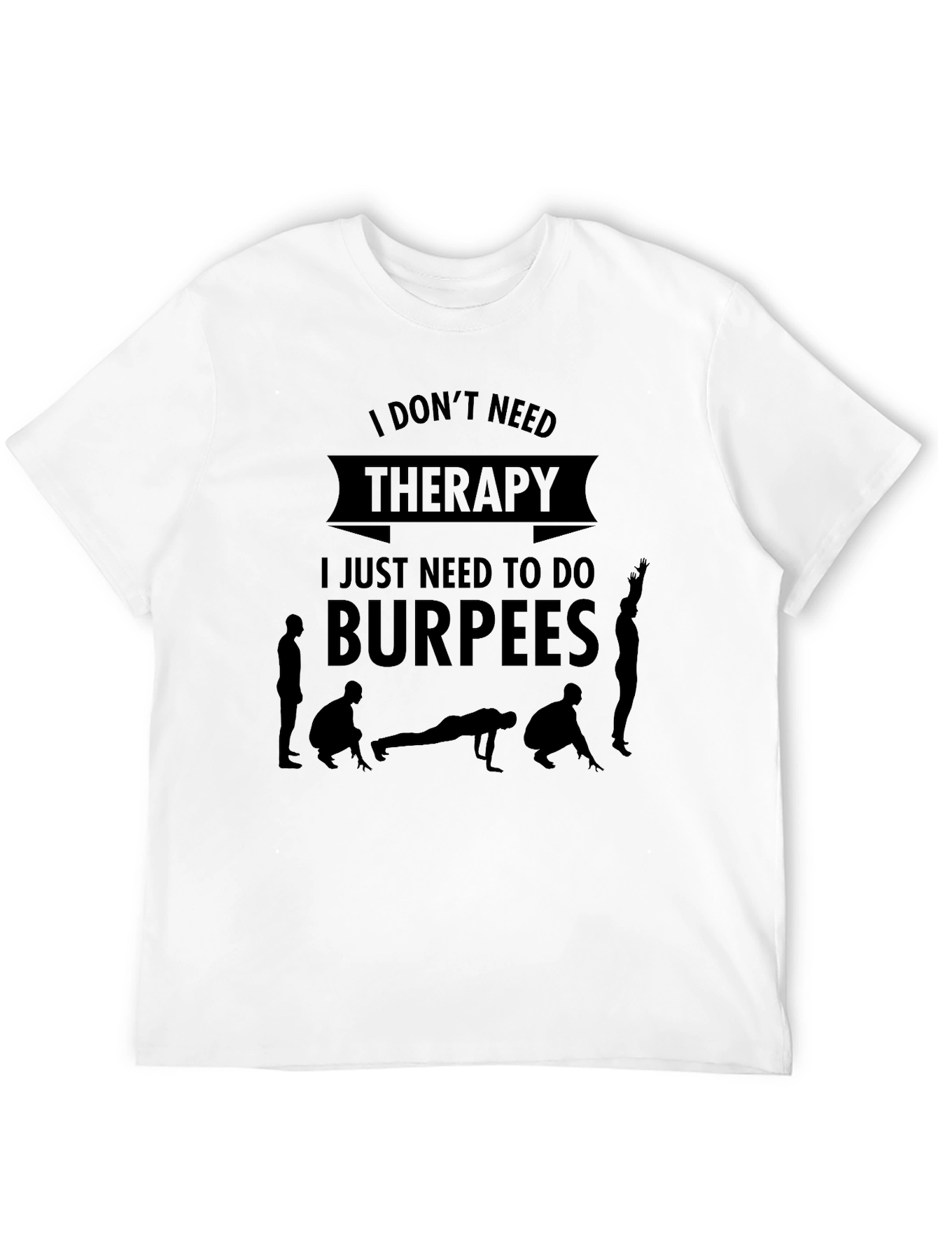 Black Therapy Burpees Graphic Tee view 12