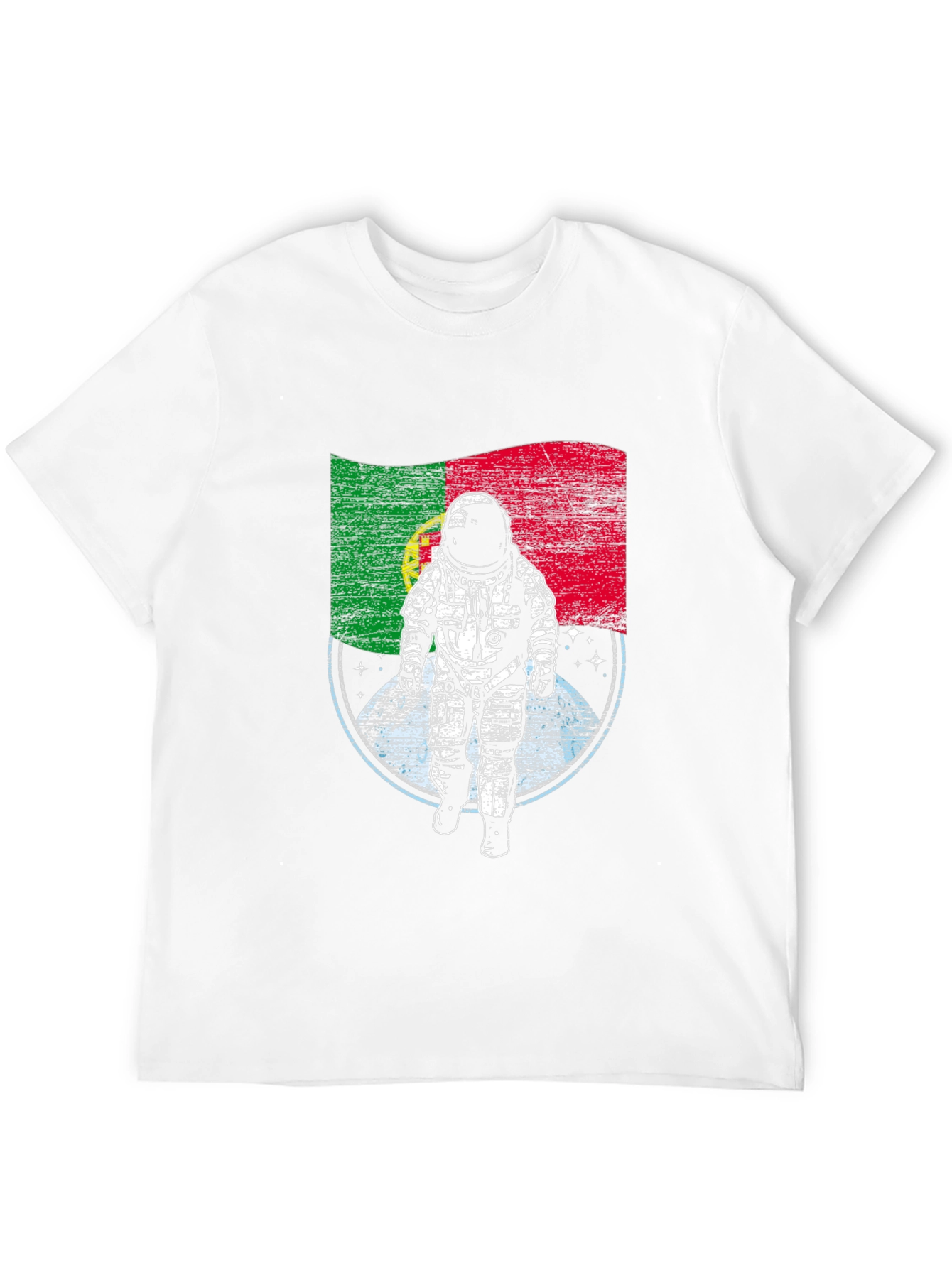 Black Portugal Astronaut T-Shirt - Space Adventure Tee view 12