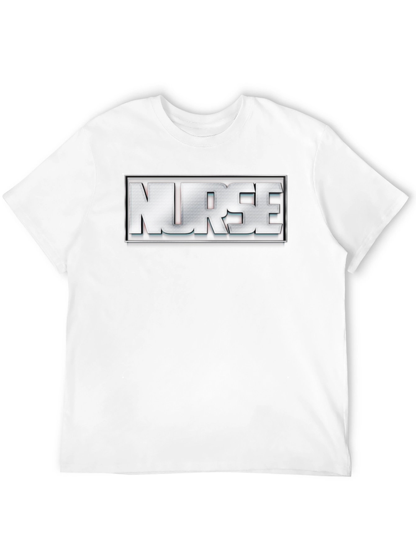 Black Nurse T-Shirt - Silver Logo view 12
