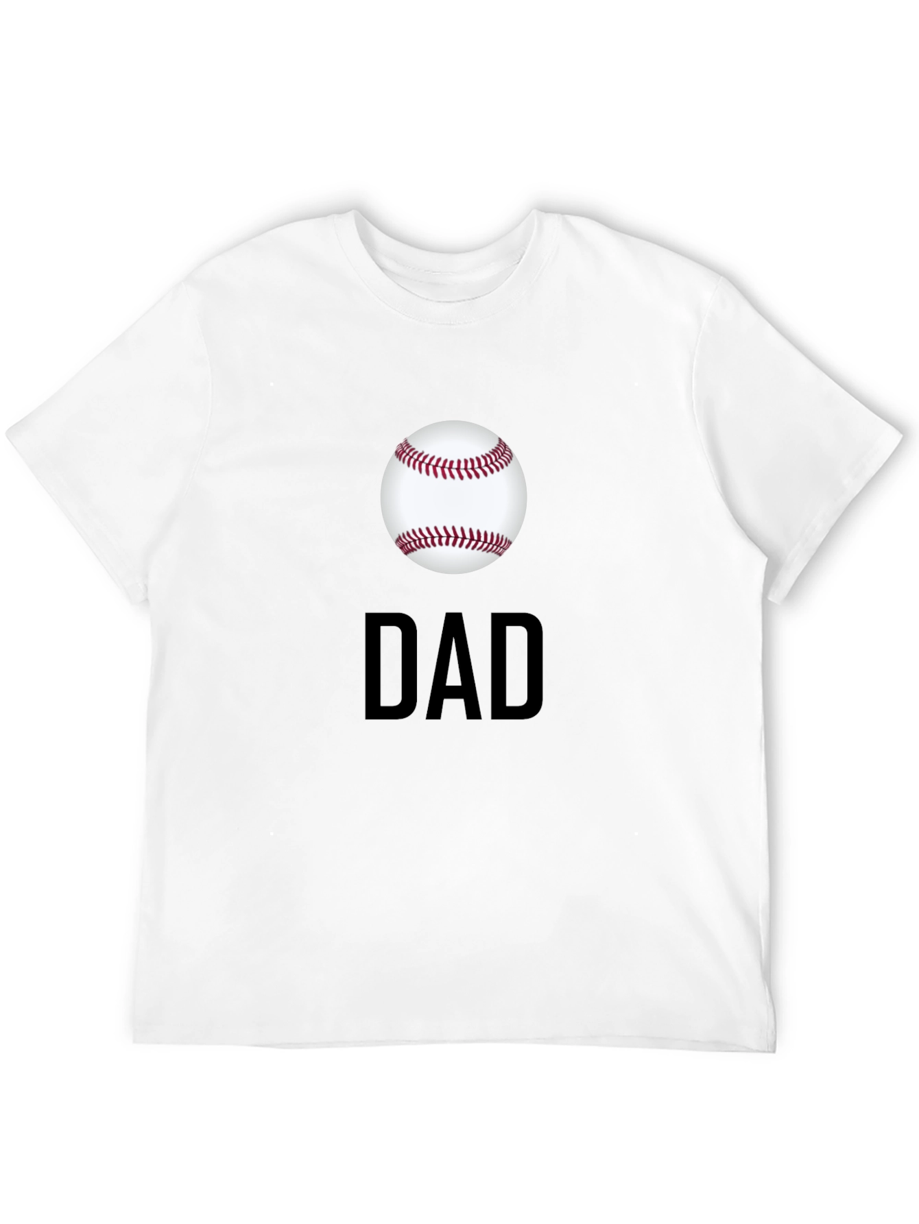 Black Baseball Dad T-Shirt - Classic Black Tee view 12