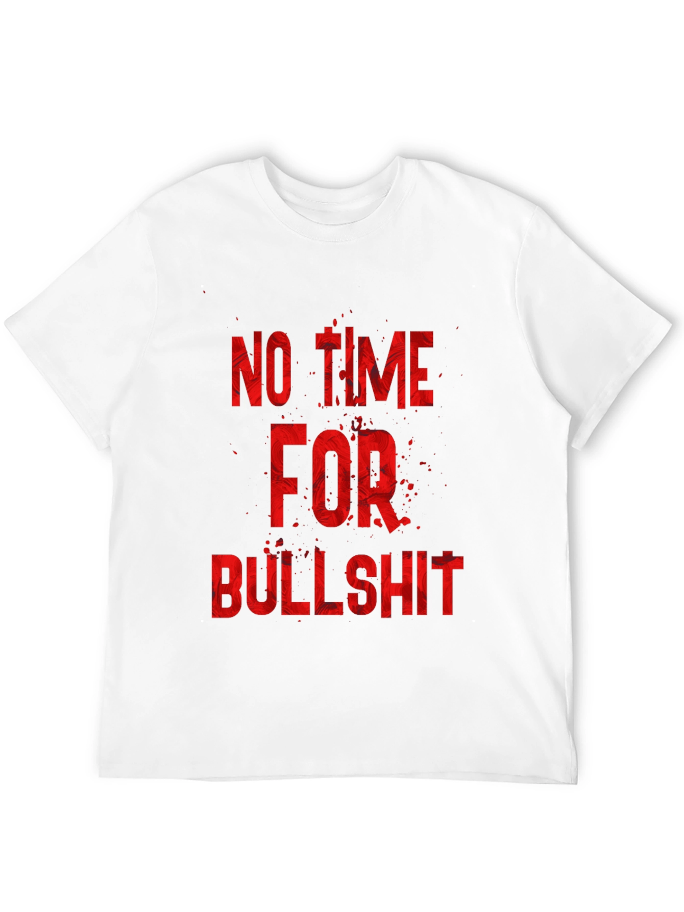 Black No Time For Bullshit Graphic Tee - Black view 12