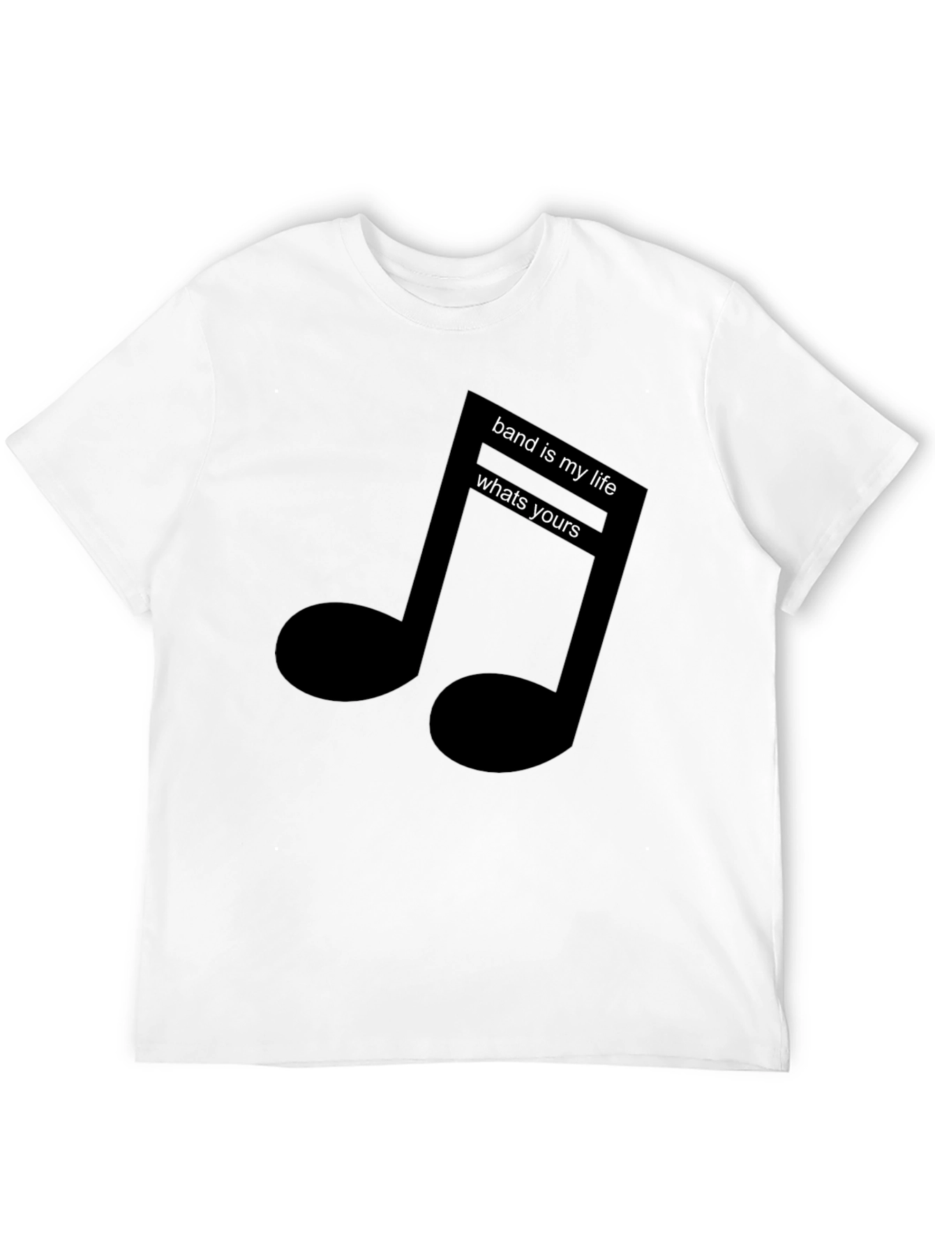 Black Music Note T-Shirt - Band is My Life view 12