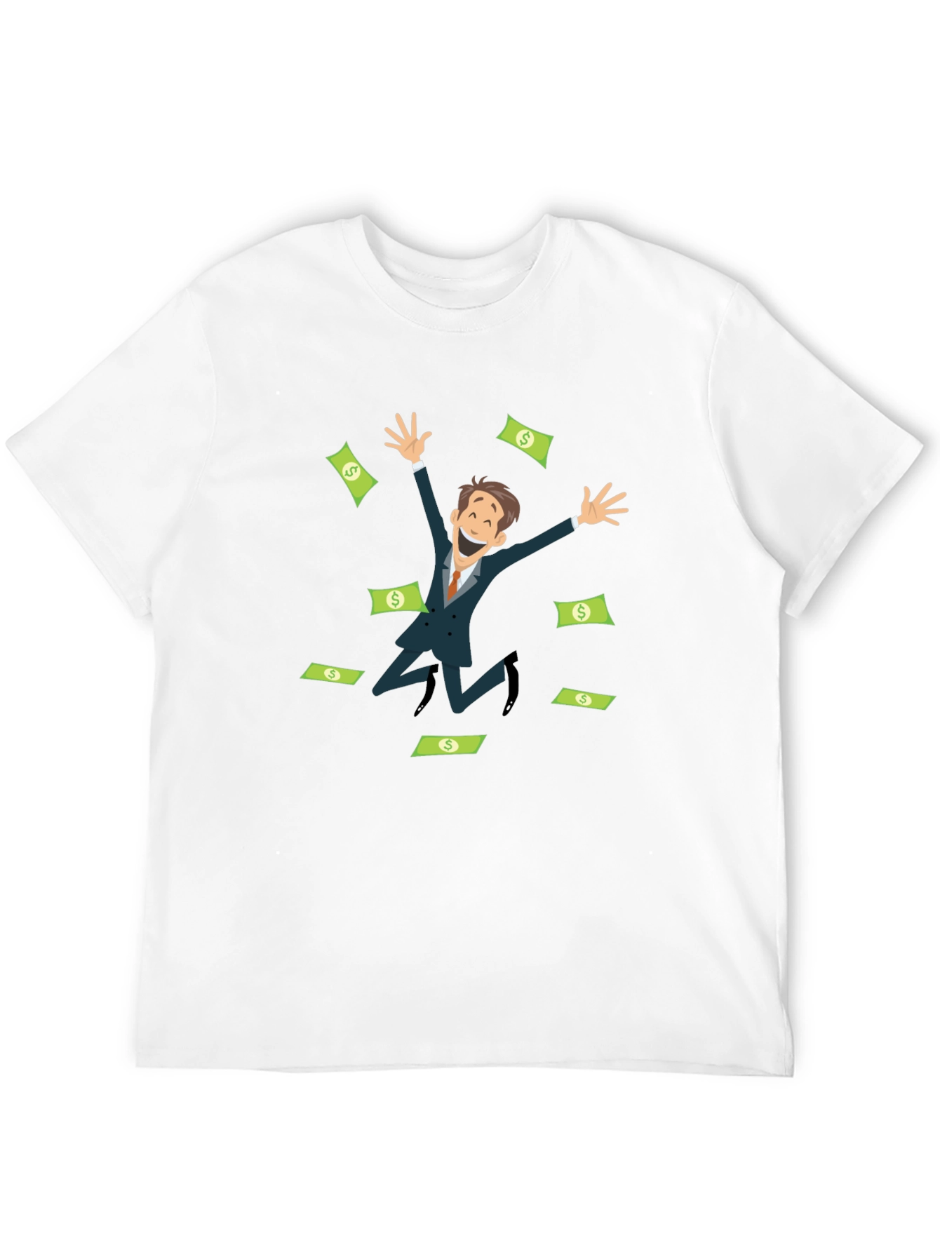 Black Money Man Graphic T-Shirt view 12
