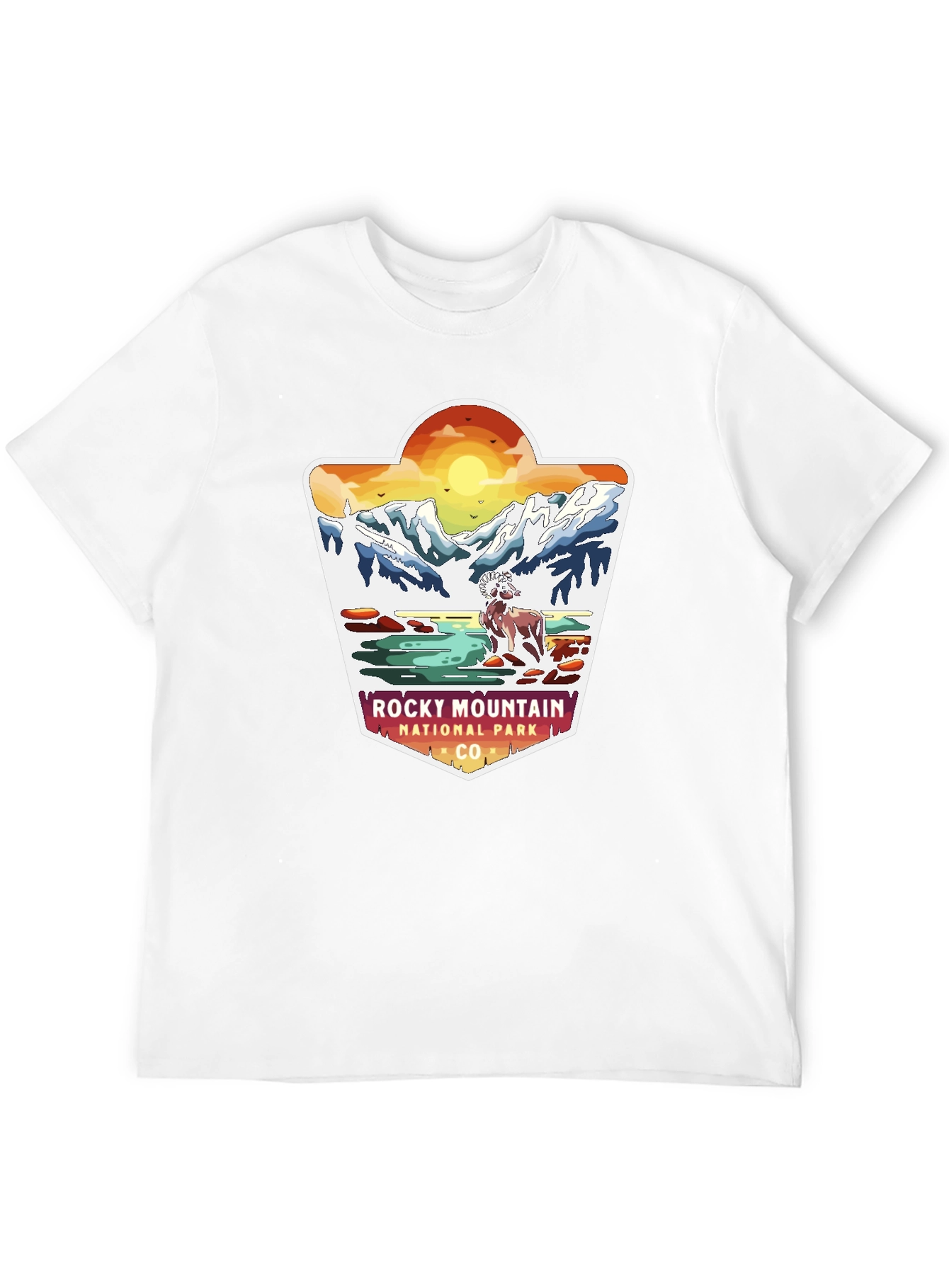 Black Rocky Mountain National Park Graphic Tee view 12