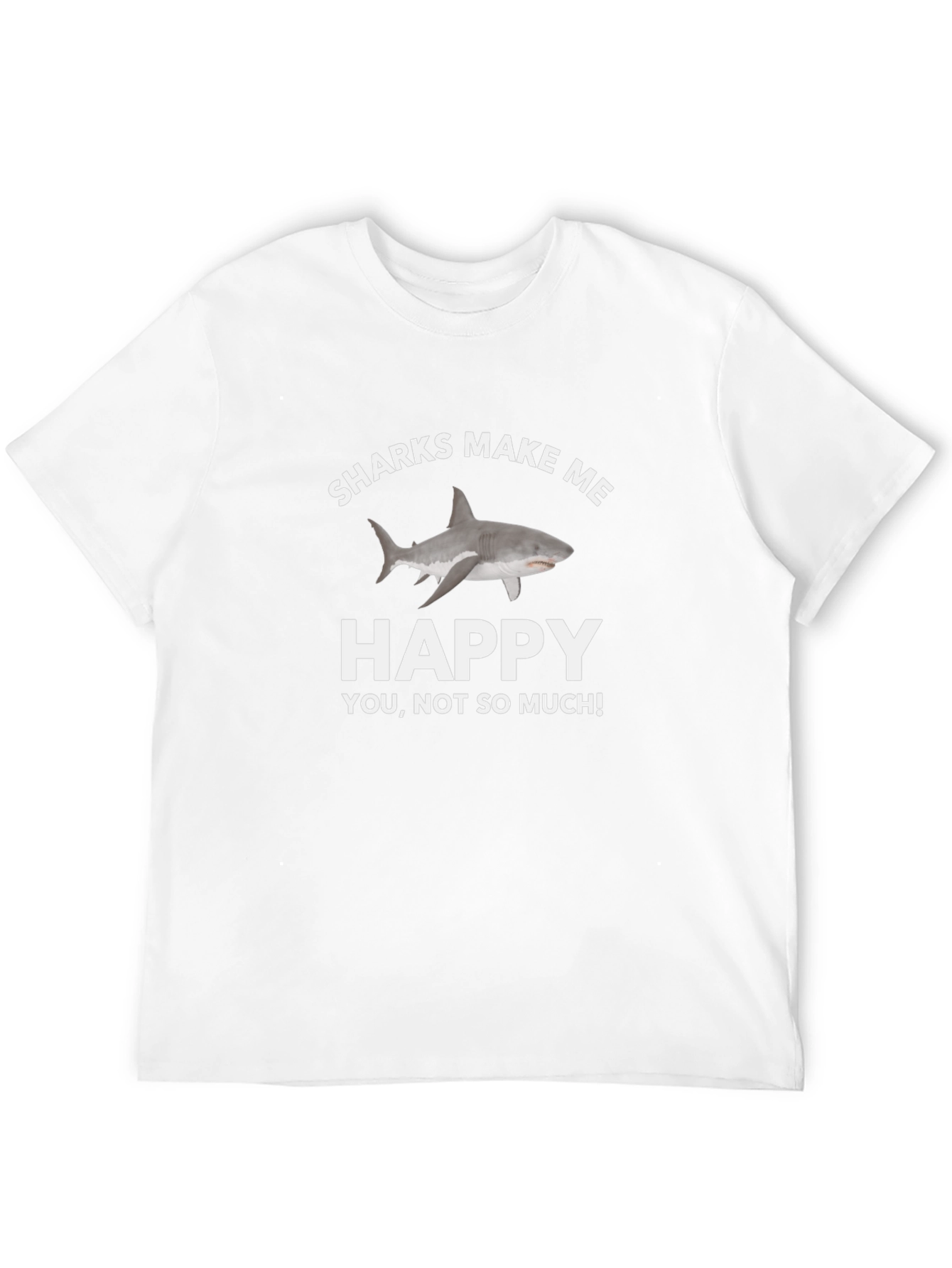 Black Sharks Make Me Happy T-Shirt view 12