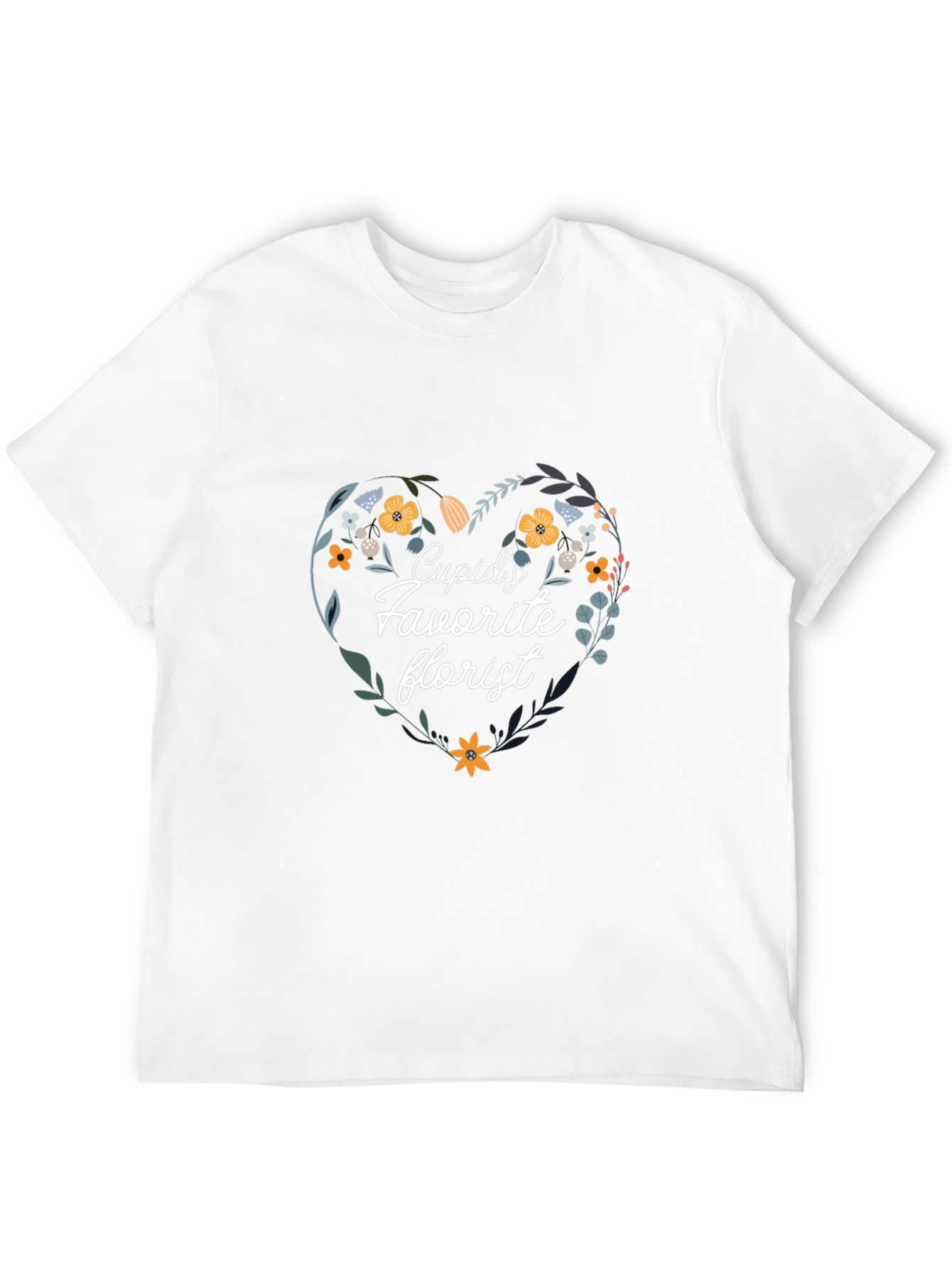 Black Cupid's Favorite Florist Black T-Shirt view 12