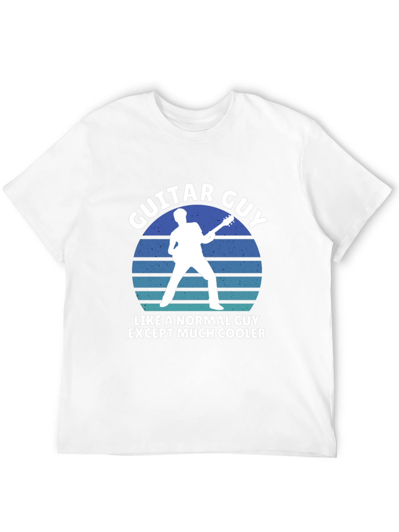 Black Guitar Guy T-Shirt - Cool Musician Tee view 12