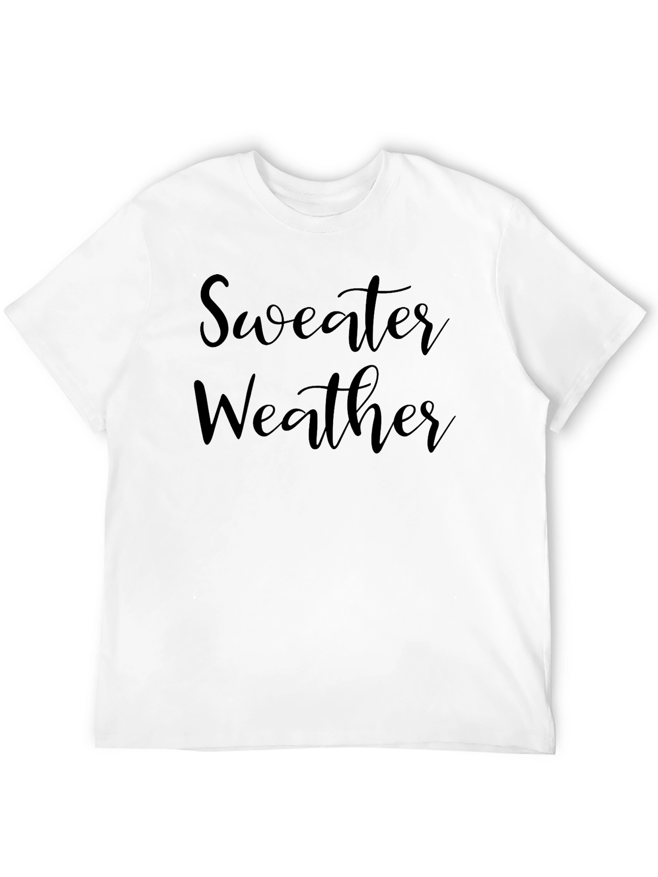 Black Sweater Weather Graphic Tee - Cozy & Stylish! view 12