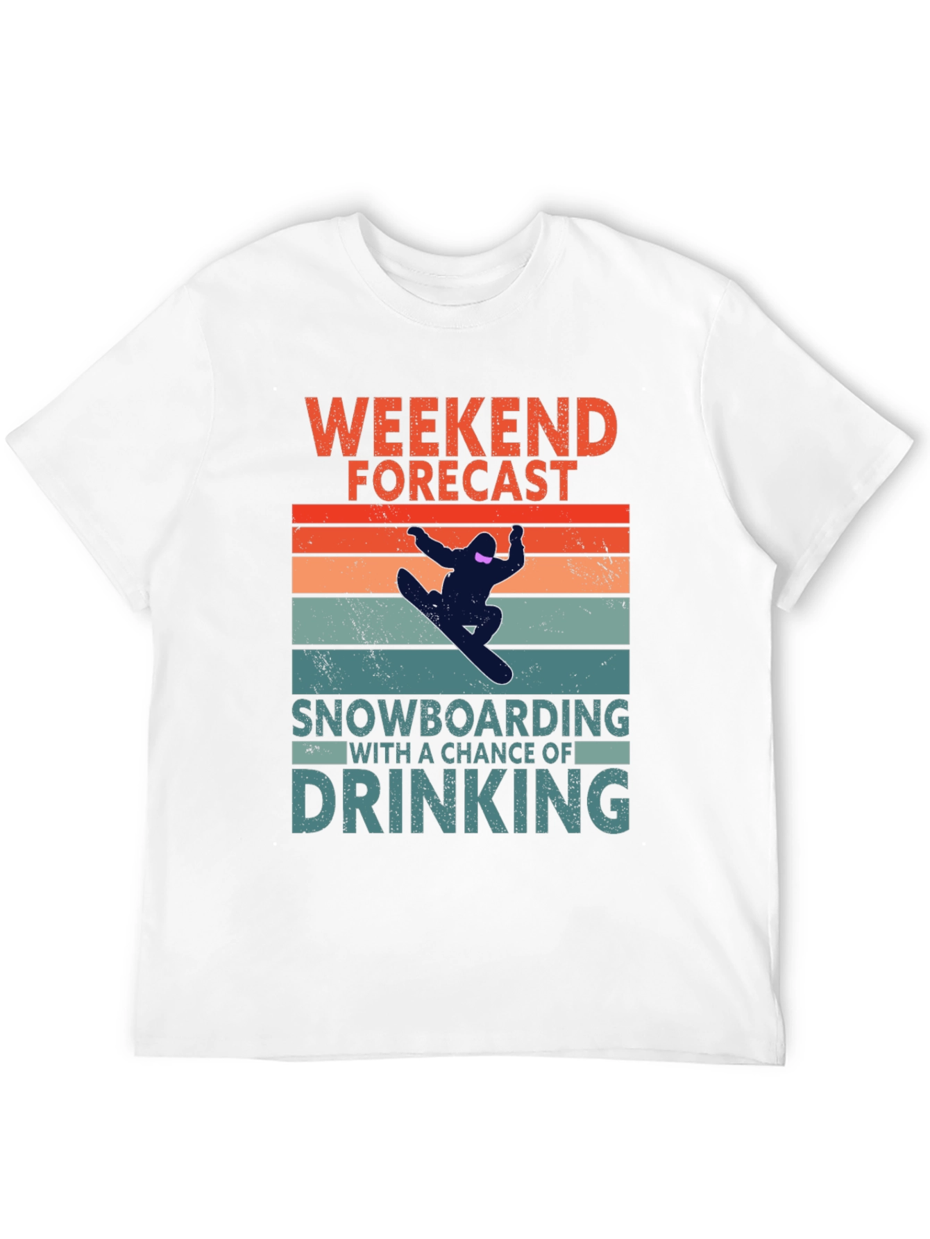 Black Weekend Forecast Snowboarding T-Shirt view 12