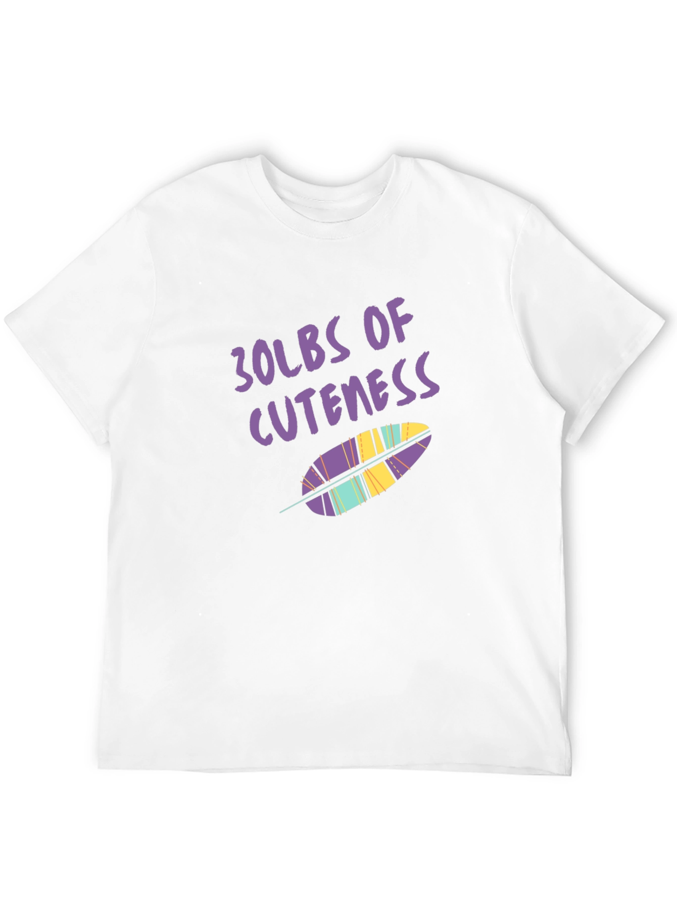 Black 30lbs of Cuteness Graphic Tee view 12