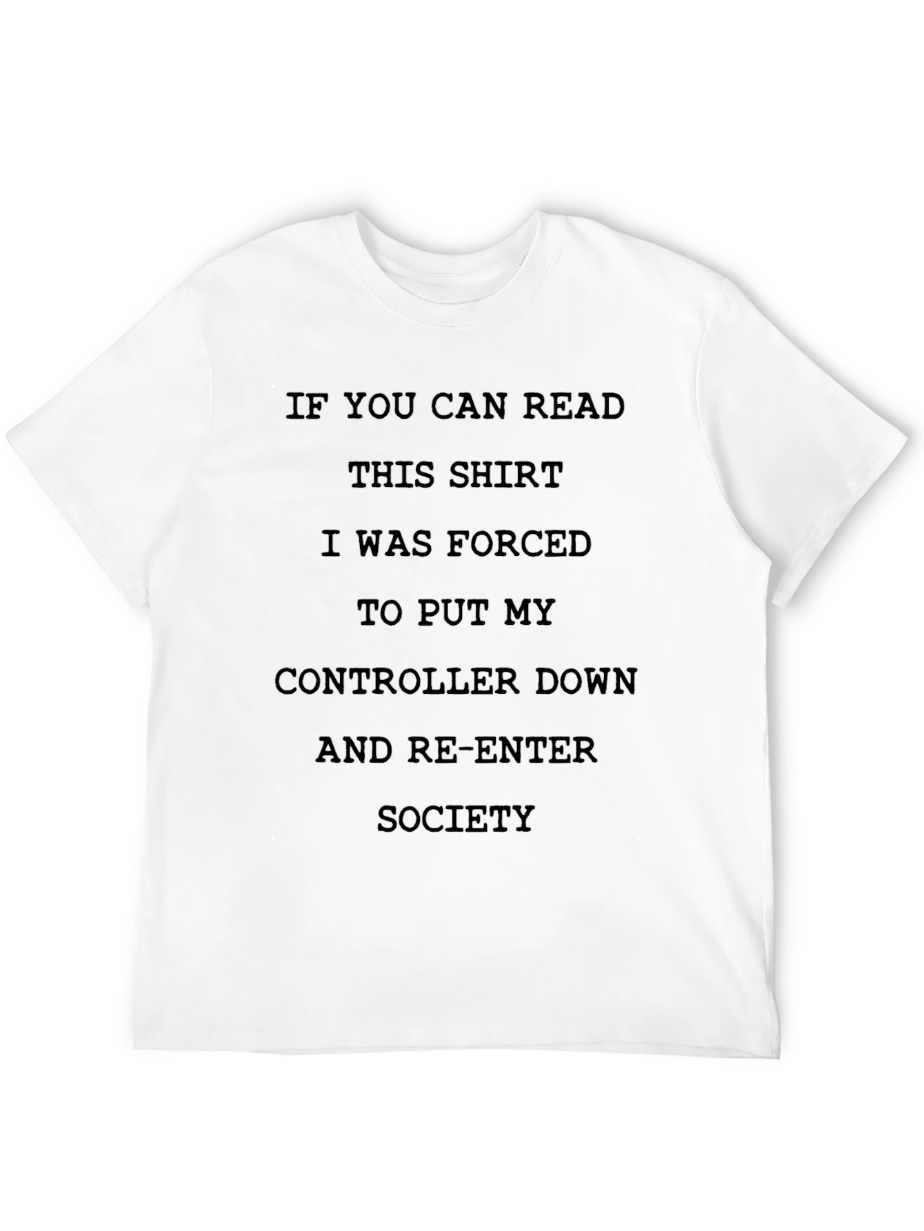 Black Gamer's Forced Socialization Graphic T-Shirt view 12