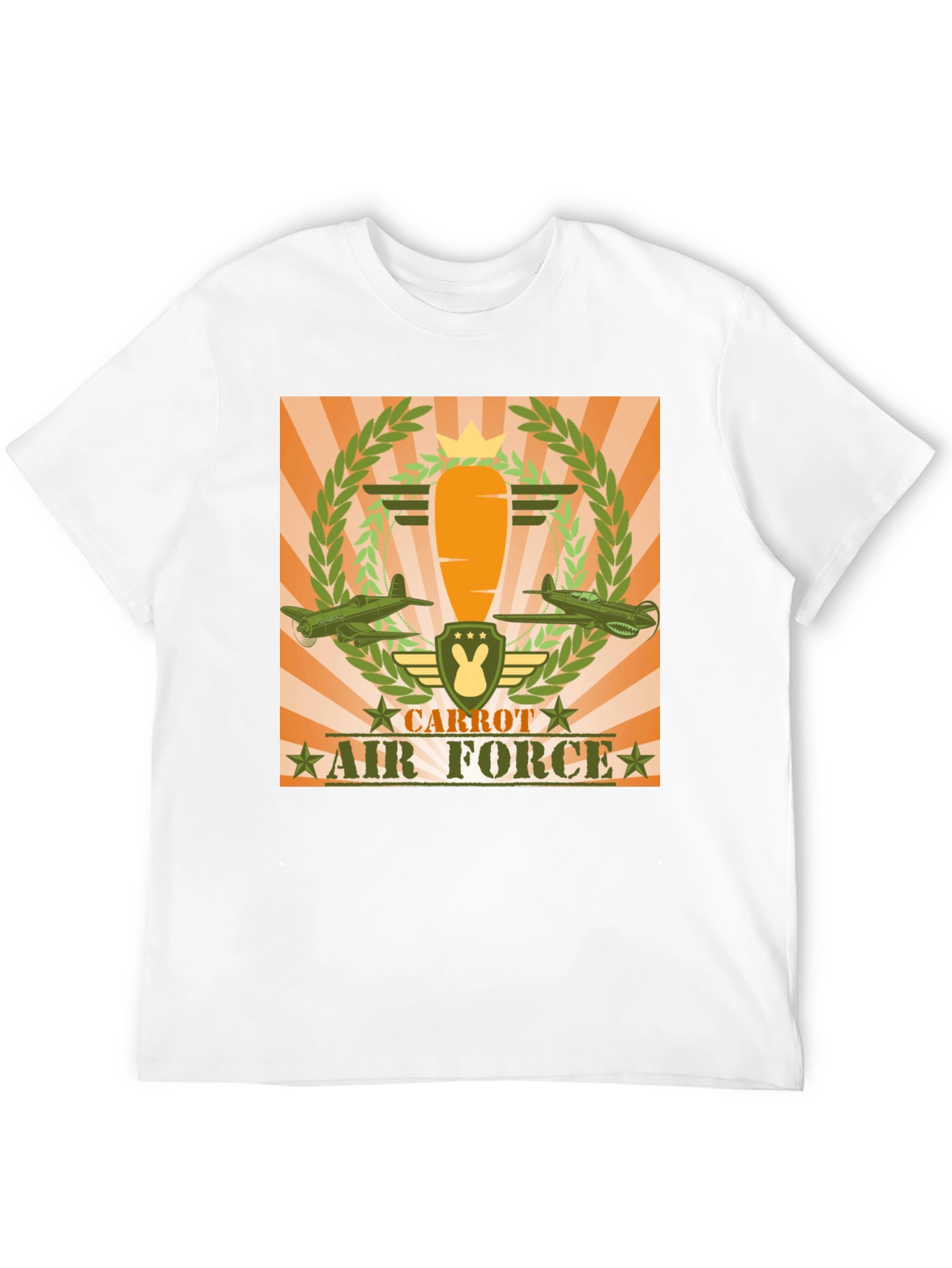 Black Carrot Air Force Graphic T-Shirt view 12
