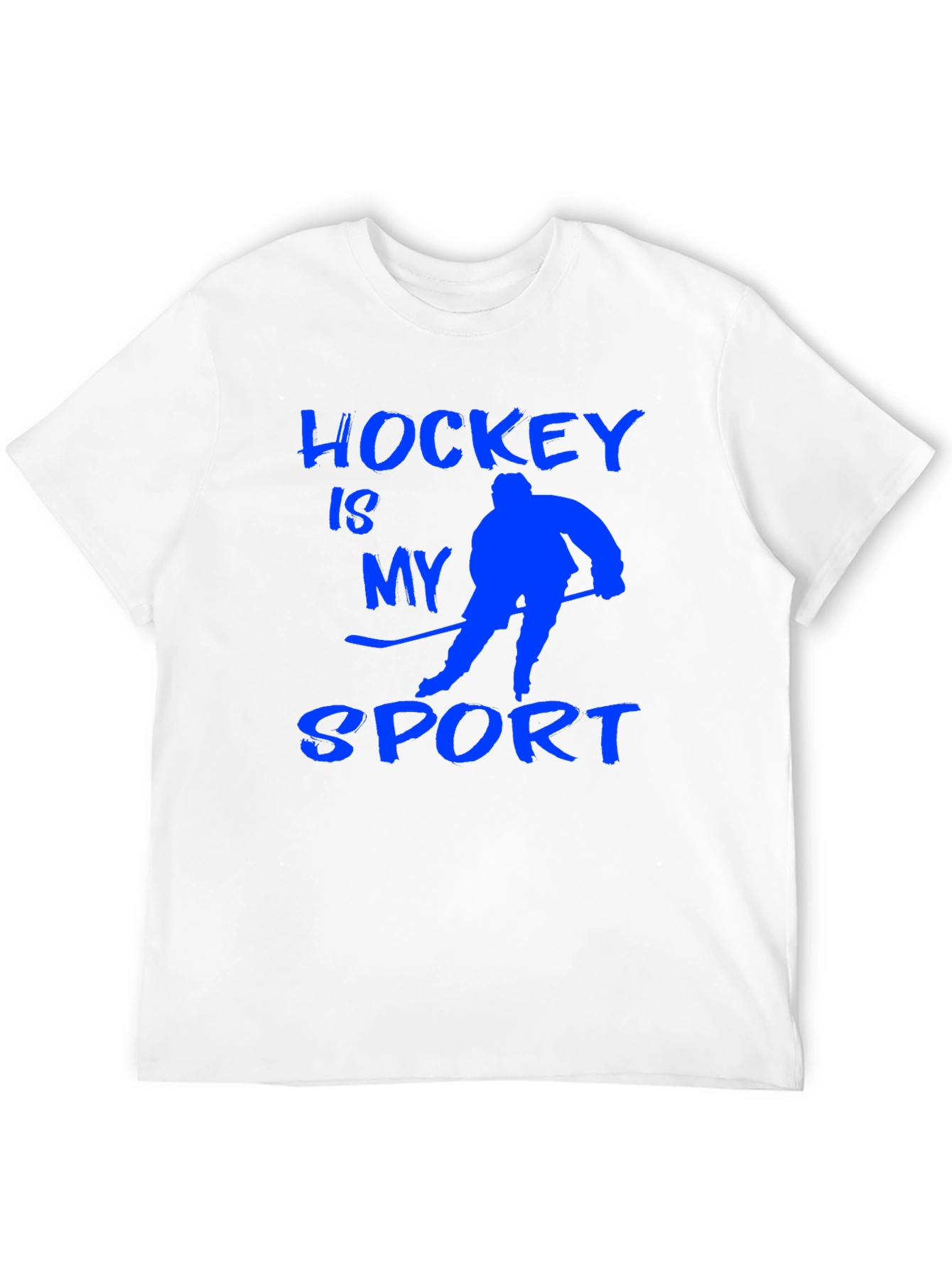 Black Hockey Is My Sport T-Shirt - Black view 12