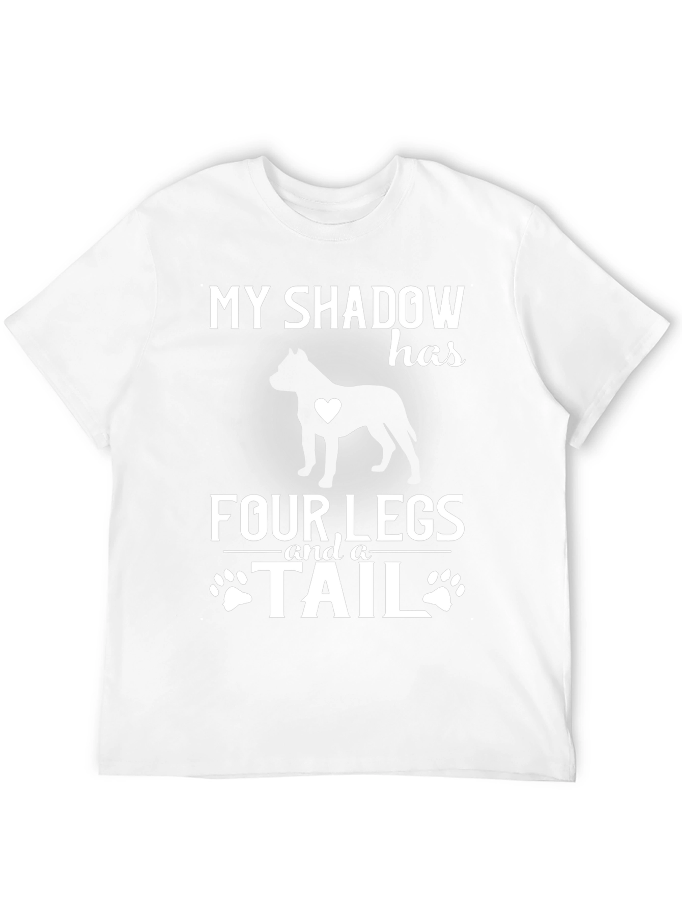 Black My Shadow Has Four Legs and a Tail T-Shirt view 12