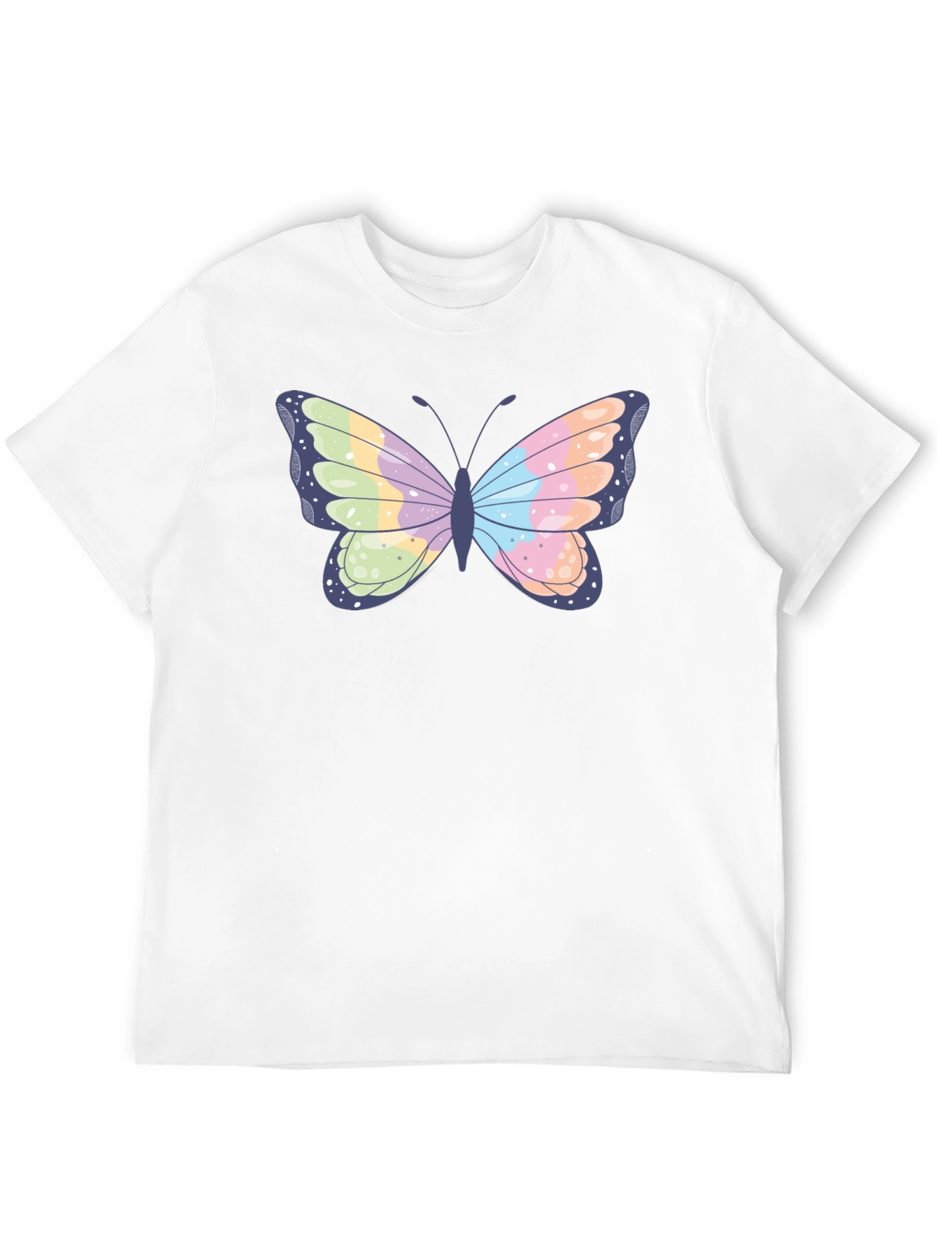 Black Butterfly Graphic Black T-Shirt view 12
