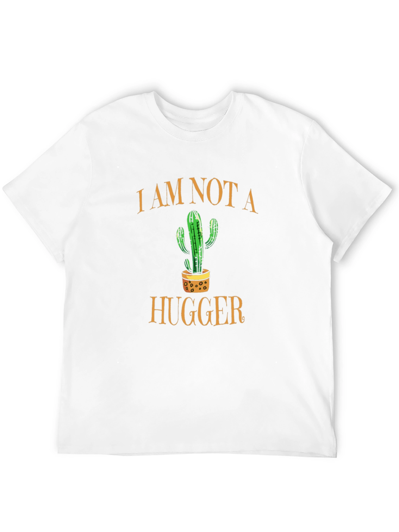 Black I Am Not a Hugger Cactus Graphic Tee view 12