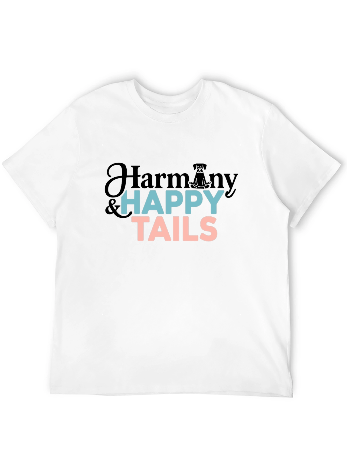 Black Harmony & Happy Tails Black T-Shirt view 12