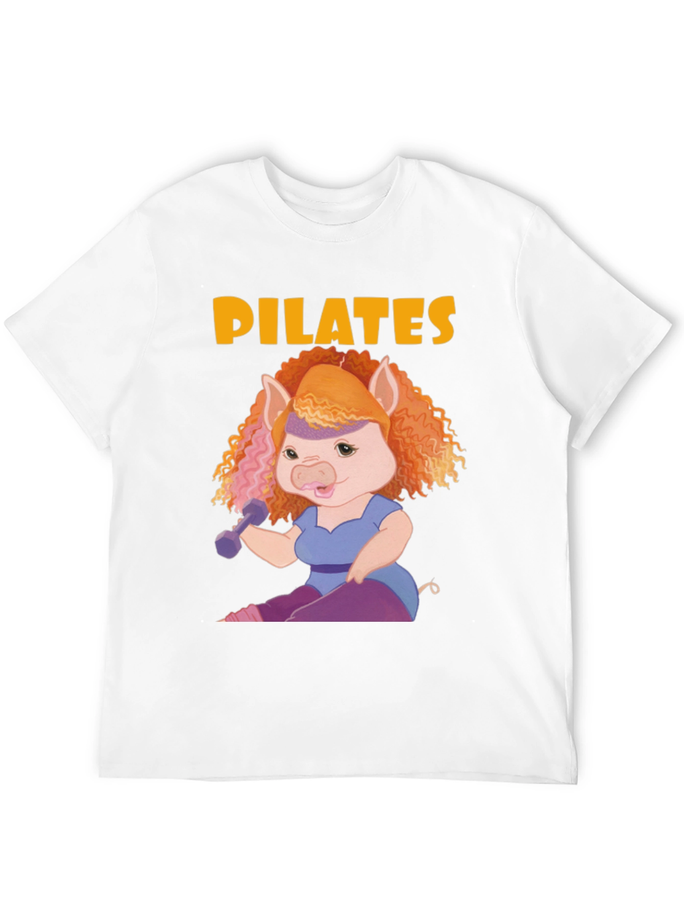 Black Pilates Pig T-Shirt view 12