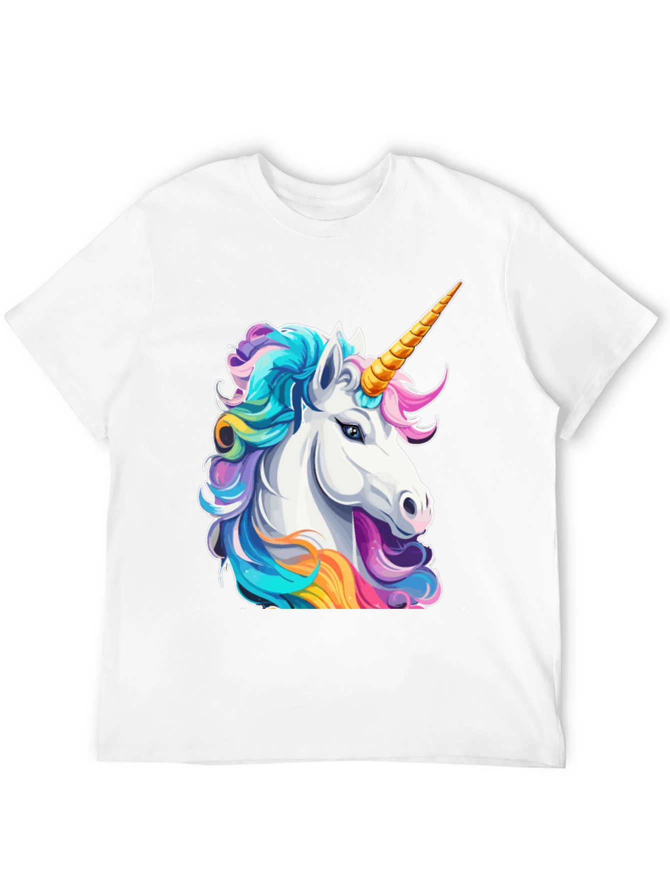 Black Unicorn Graphic Tee - Black Cotton T-Shirt view 12
