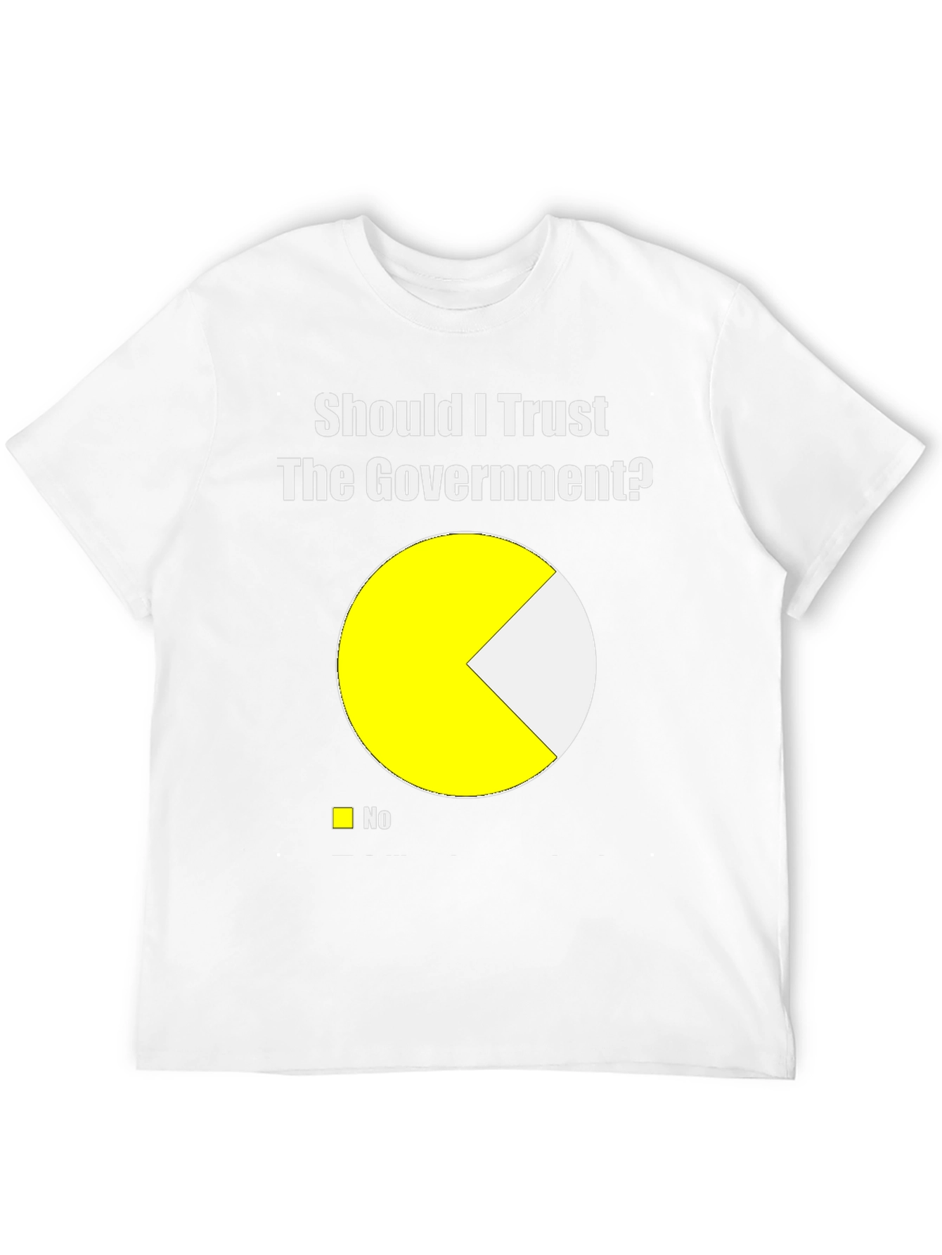 Black Should I Trust The Government? Funny T-Shirt view 12