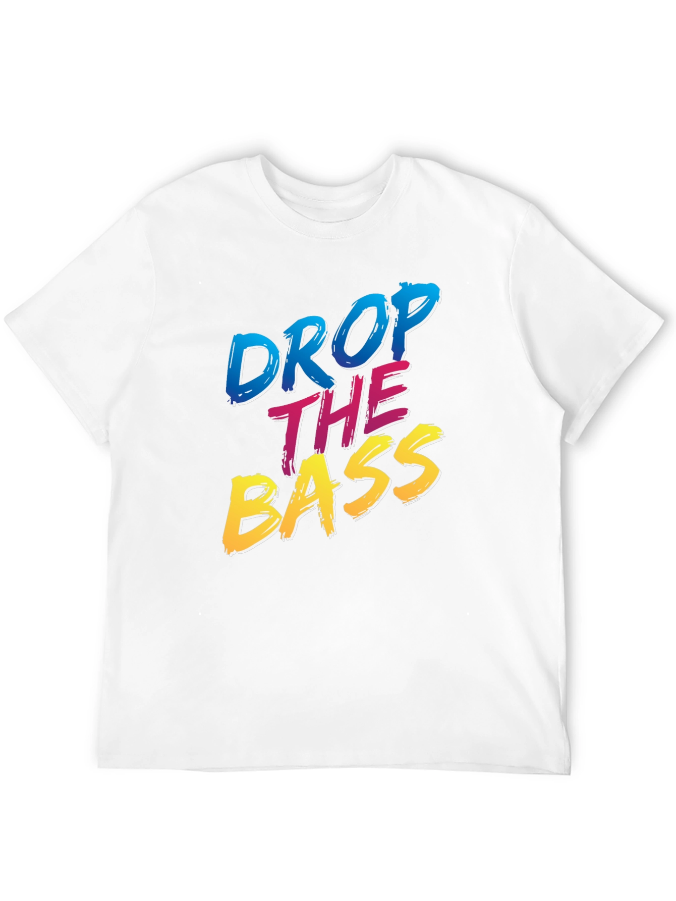Black Drop The Bass T-Shirt - Black Cotton Blend view 12