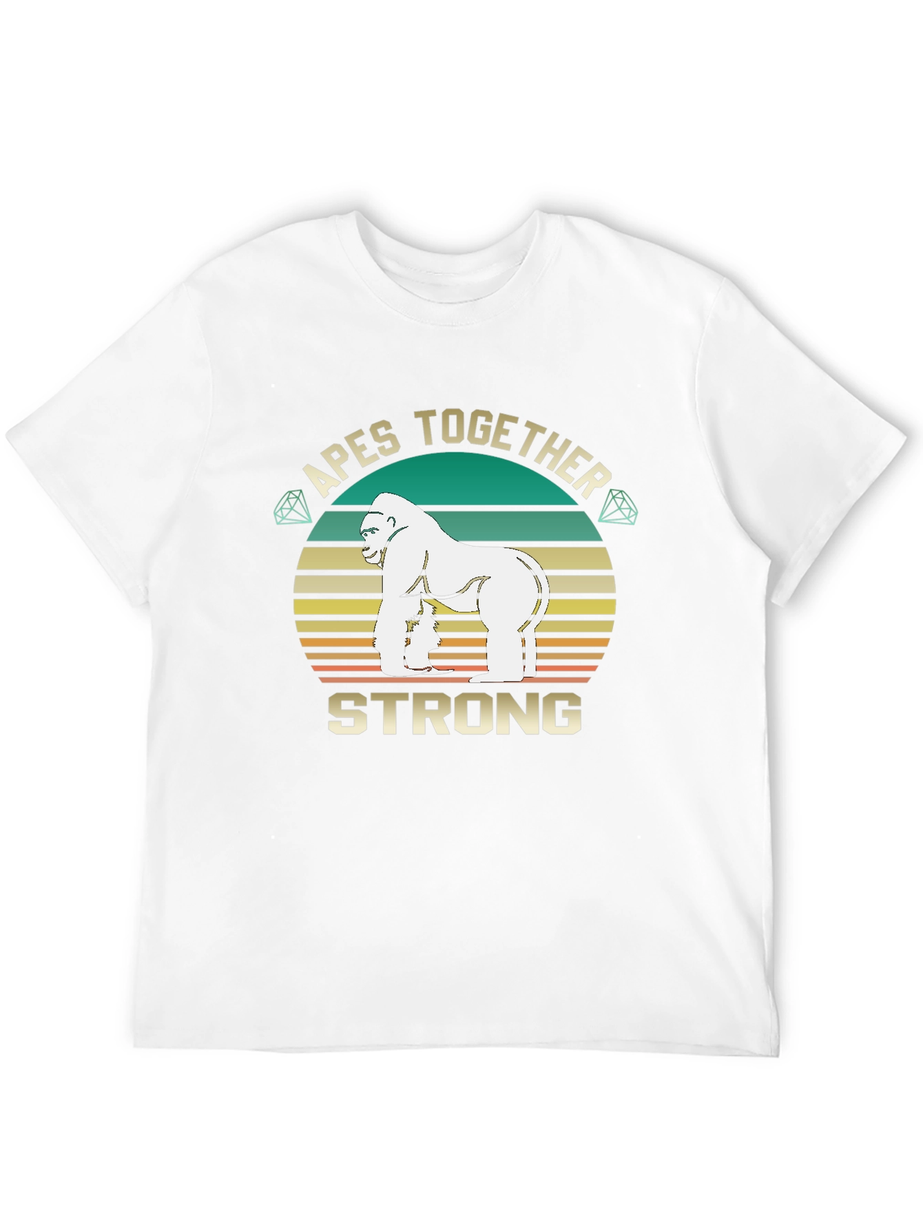 Black Apes Together Strong T-Shirt view 12