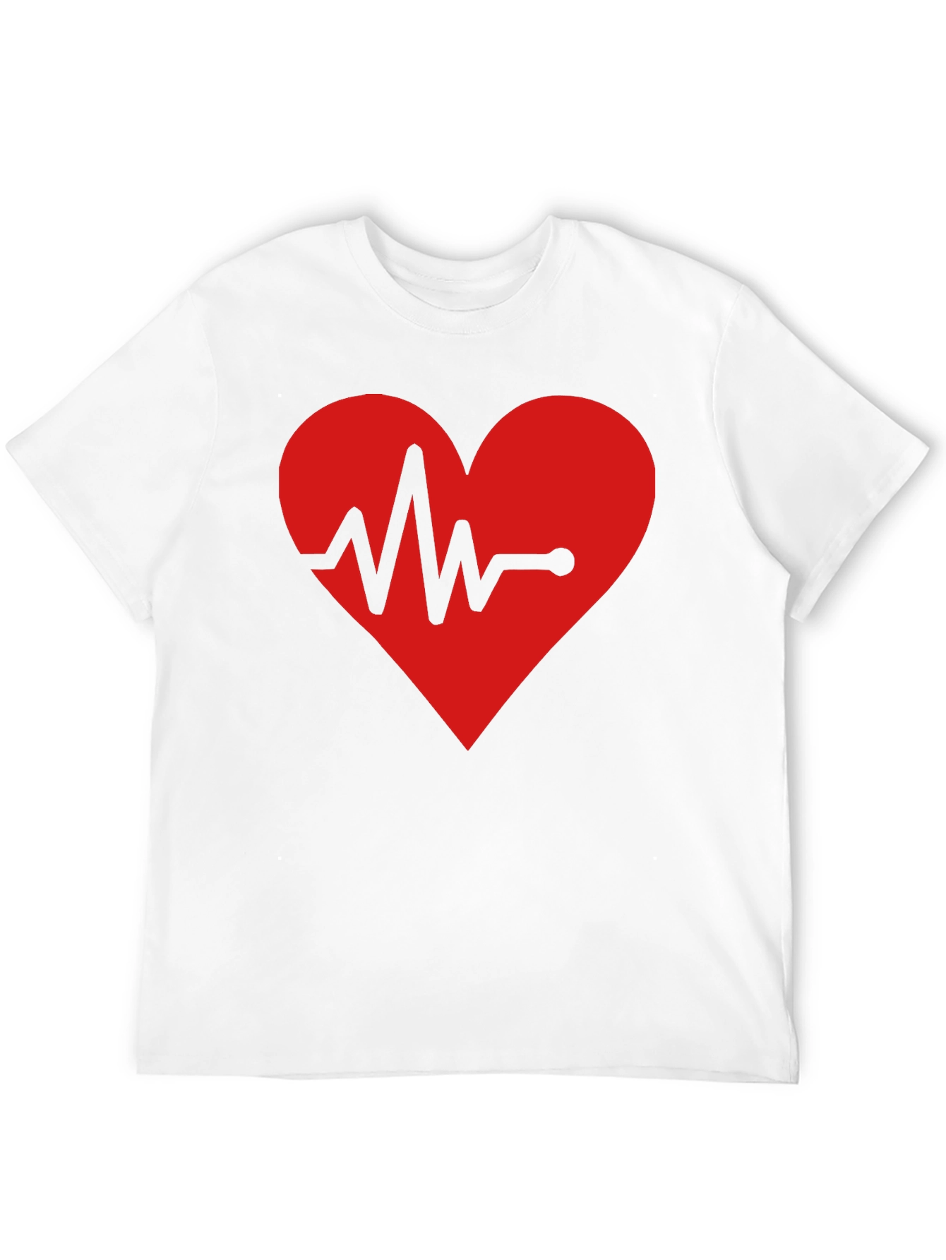 Black Heartbeat Graphic T-Shirt - Black Cotton Tee view 12