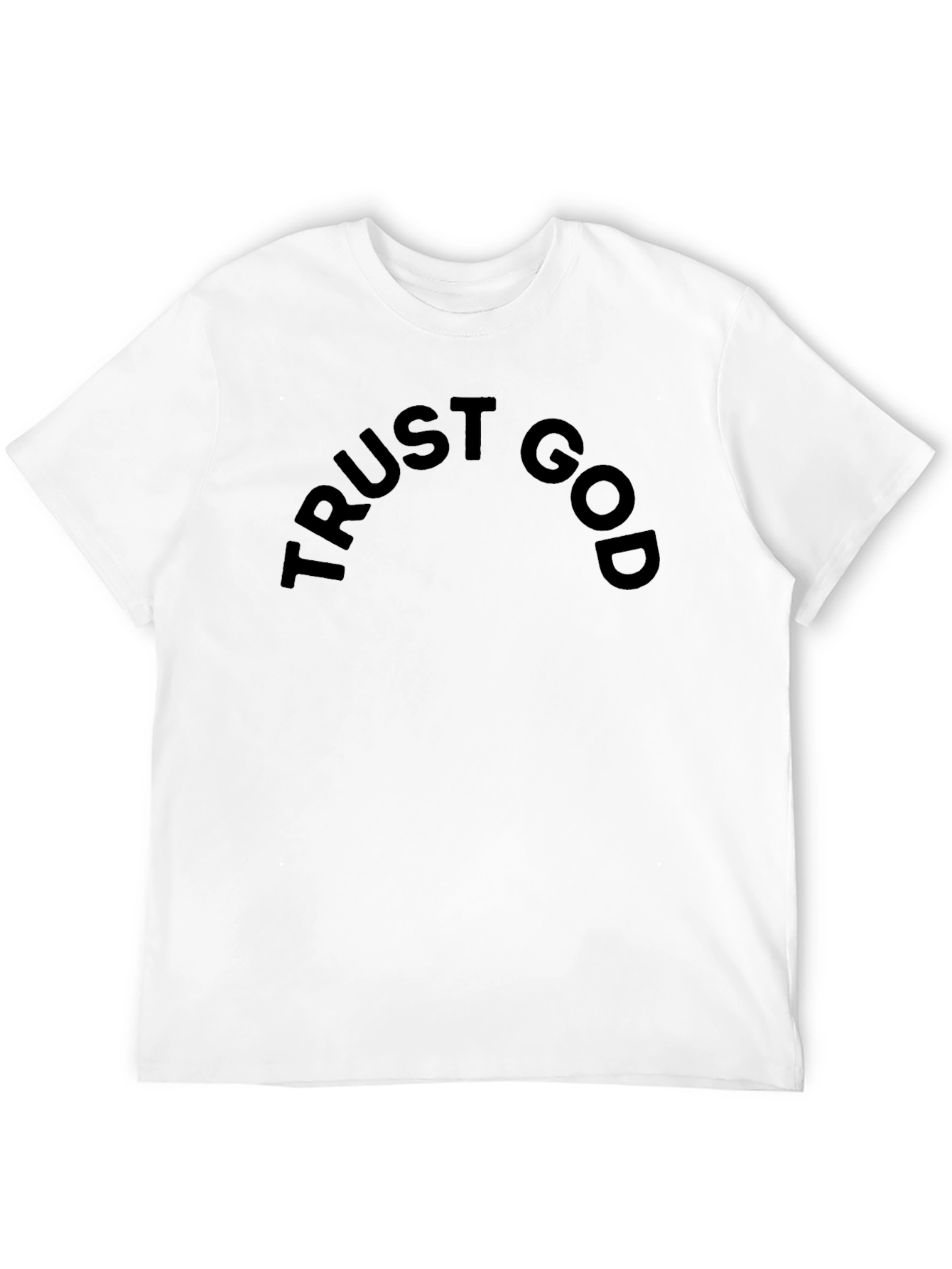 Black Trust God Black T-Shirt - Stylish Faith Apparel view 12