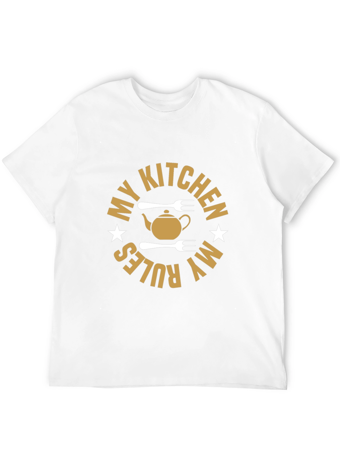 Black My Kitchen My Rules Funny Cook T-Shirt view 12