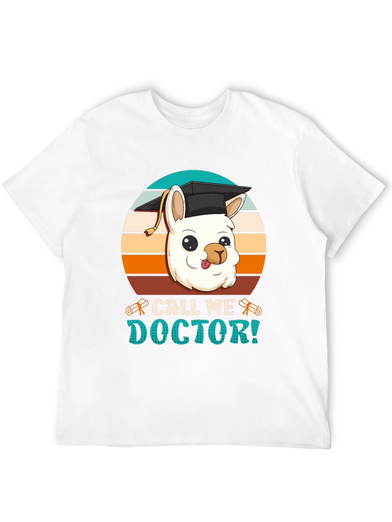 Black Doctor Llama Graphic T-Shirt view 12