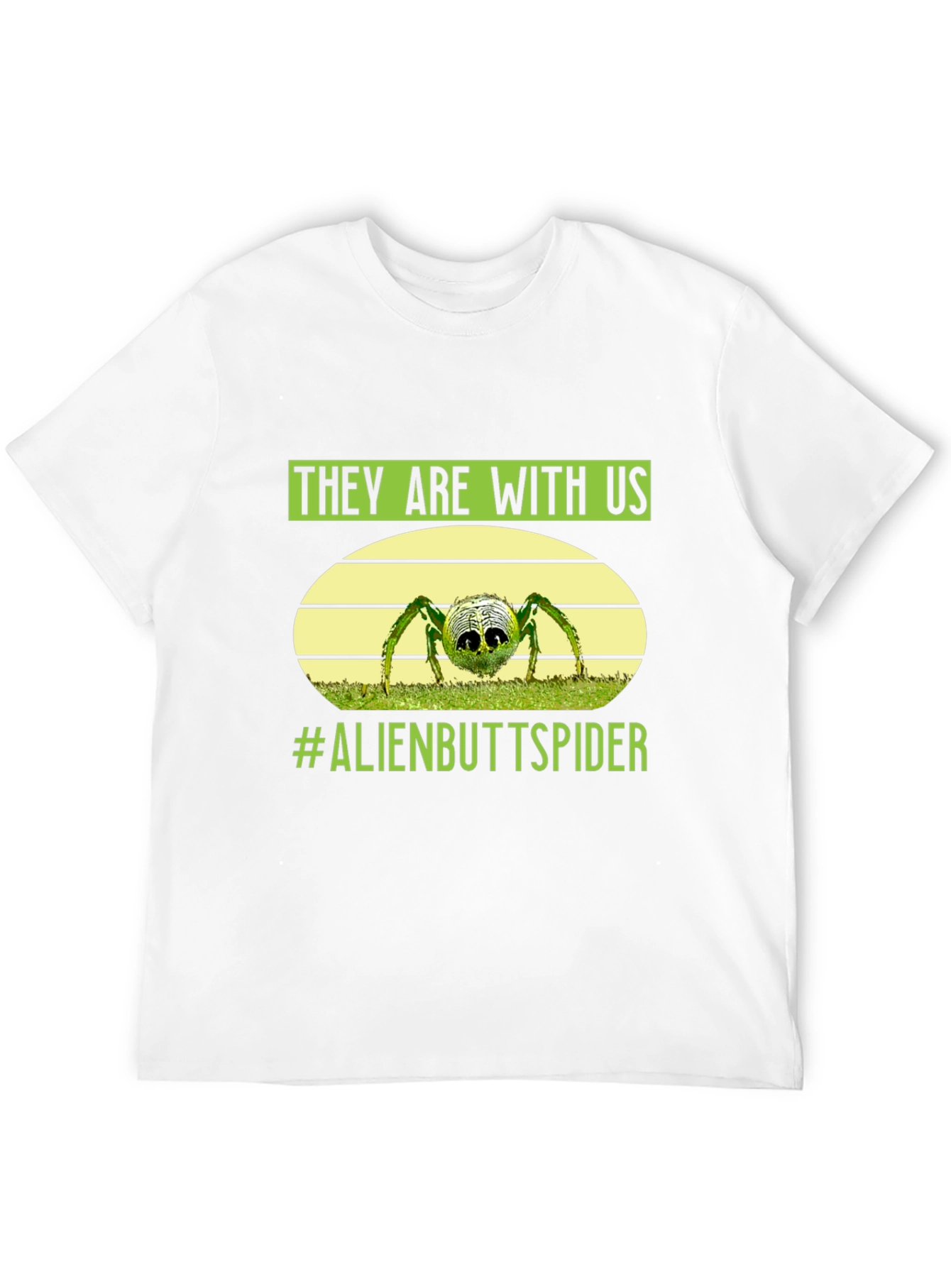 Black Alien Butt Spider Graphic Tee view 12