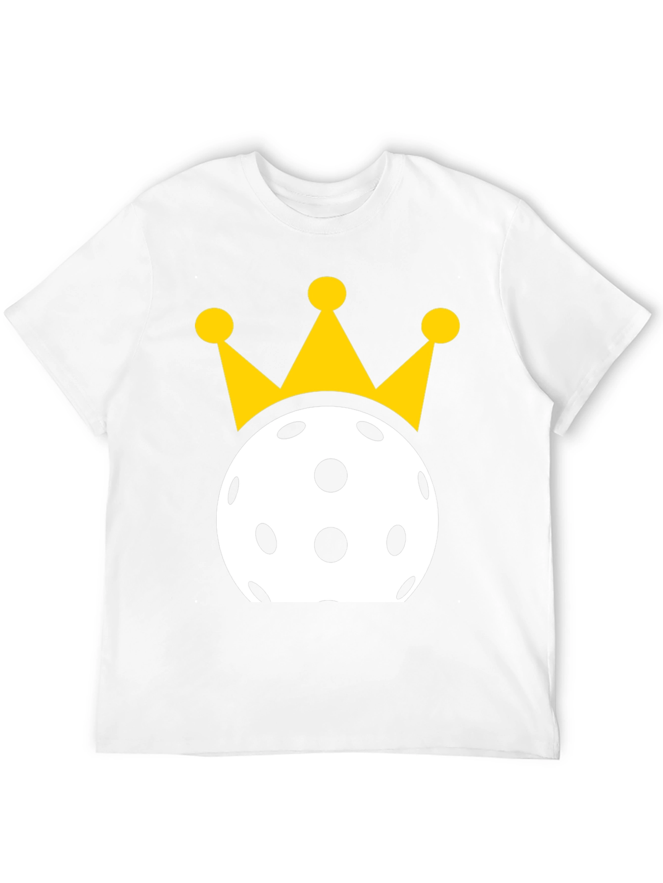 Black Pickleball King T-Shirt - Black Cotton Tee view 12