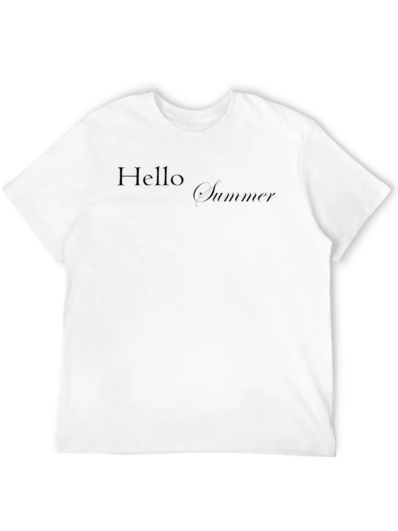 Black Hello Summer Black T-Shirt view 12