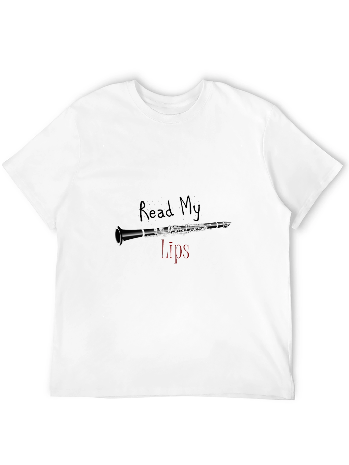 Black Read My Lips Clarinet T-Shirt view 12