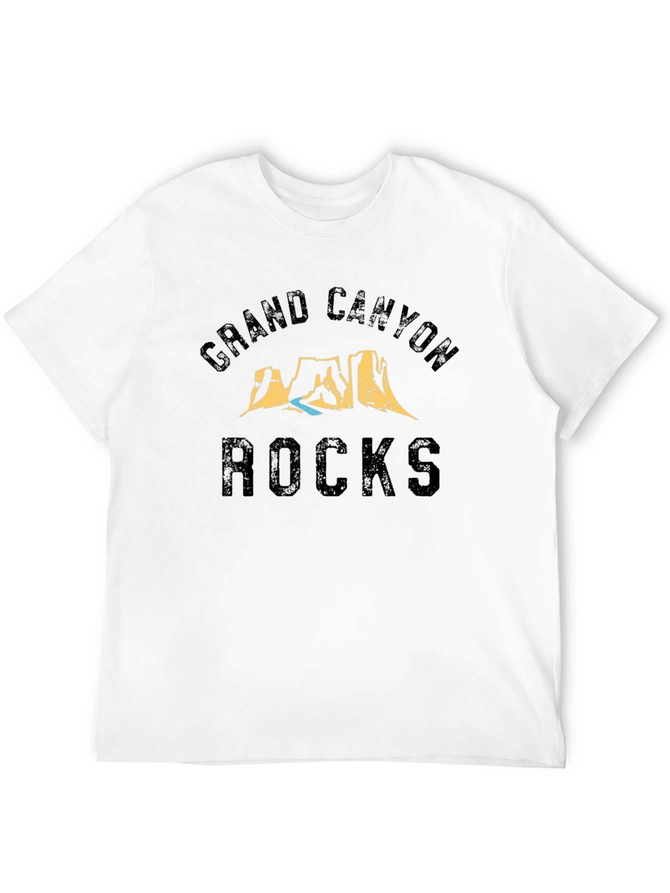 Black Grand Canyon Rocks Black Graphic T-Shirt view 12