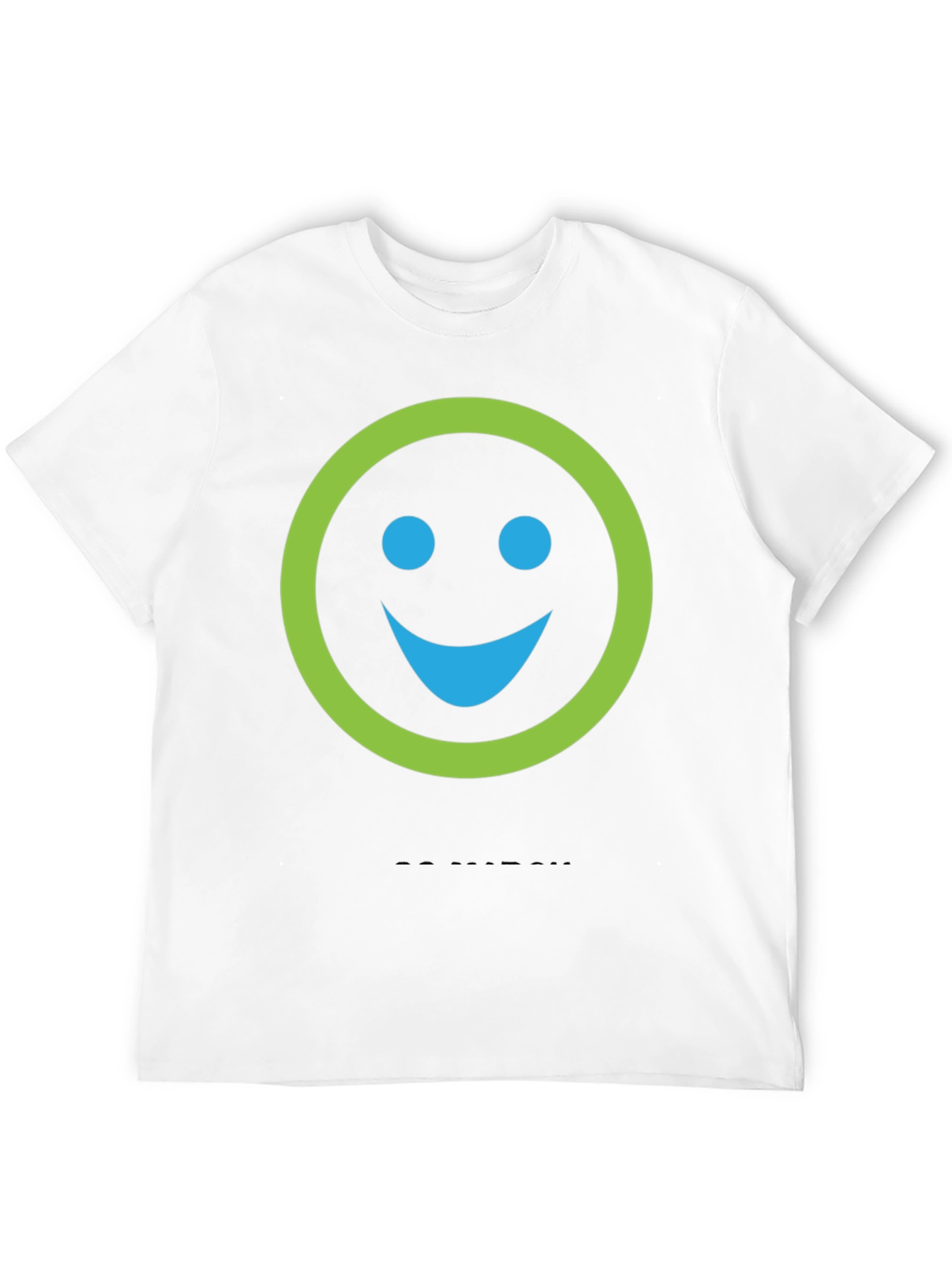 Black Smiley Face Graphic Print Crew Neck T-Shirt view 12
