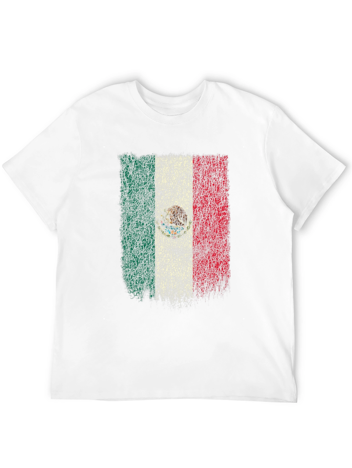 Mexico Flag T-Shirt - Distressed Graphic Tee - 12