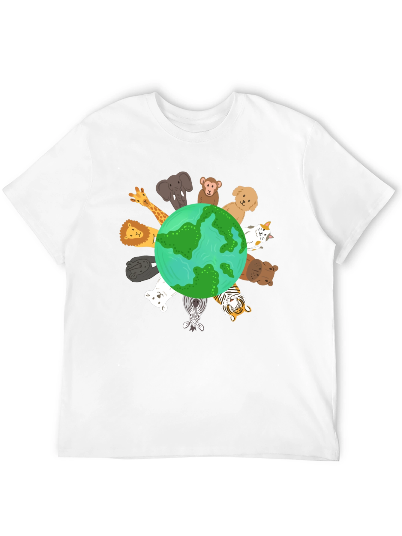 Black Earth Animals Graphic T-Shirt view 12