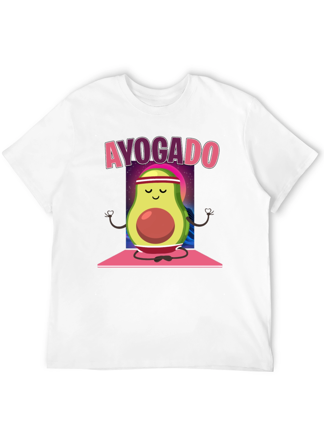 Black Ayogado Avocado Yoga T-Shirt view 12