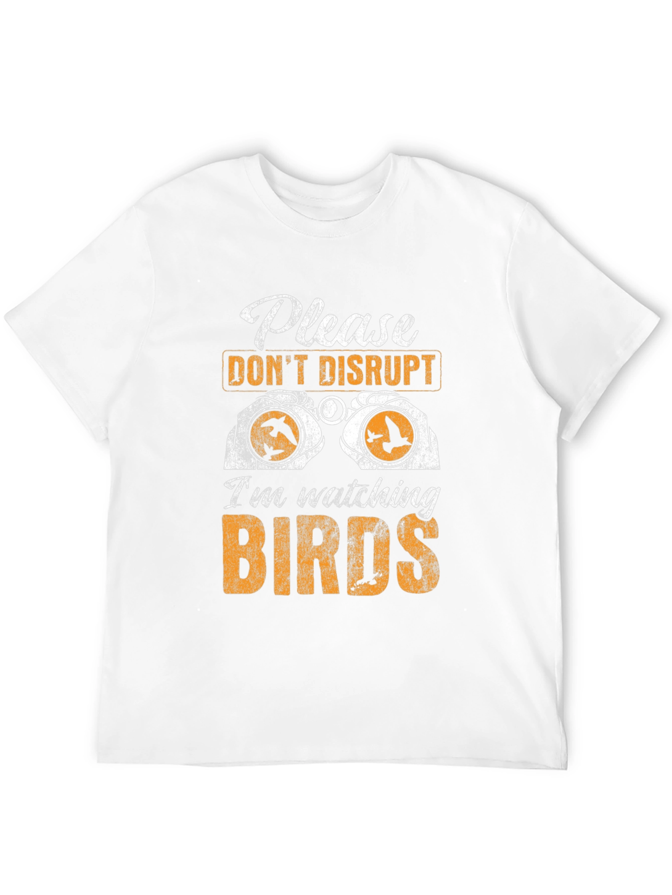 Black Bird Watching Graphic Tee - Do Not Disturb Birdwatcher T-Shirt view 12