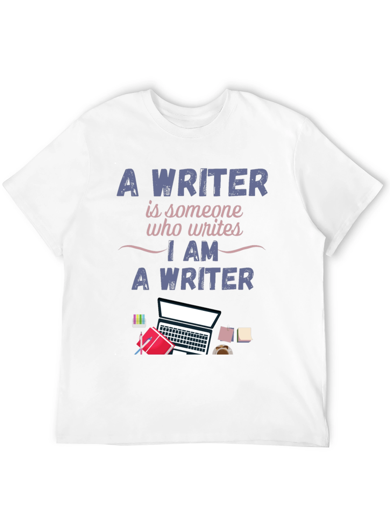 Black Writer T-Shirt - I Am A Writer Design view 12