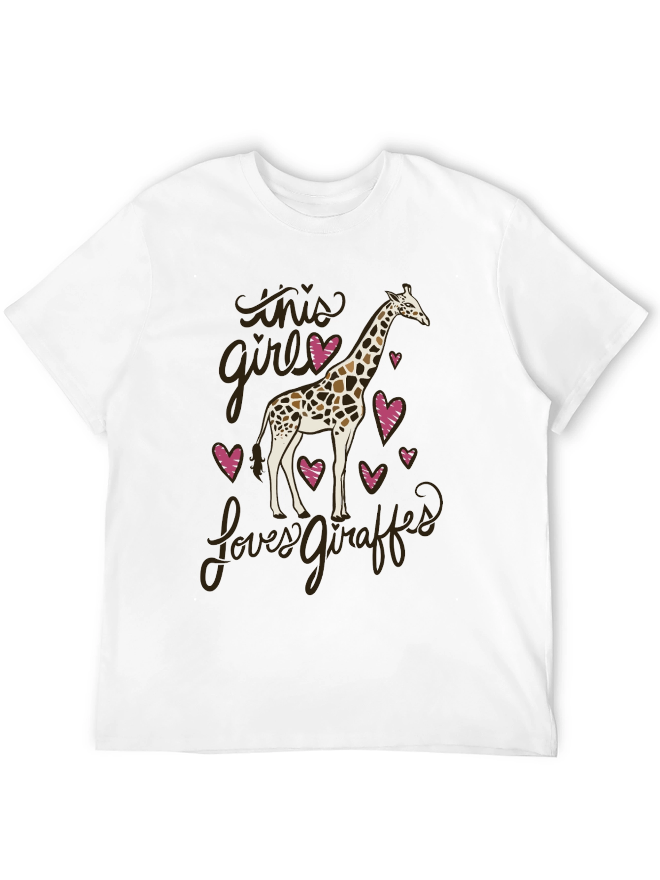 Black Giraffe Lover Graphic Tee - Soft Cotton Unisex T-Shirt view 12