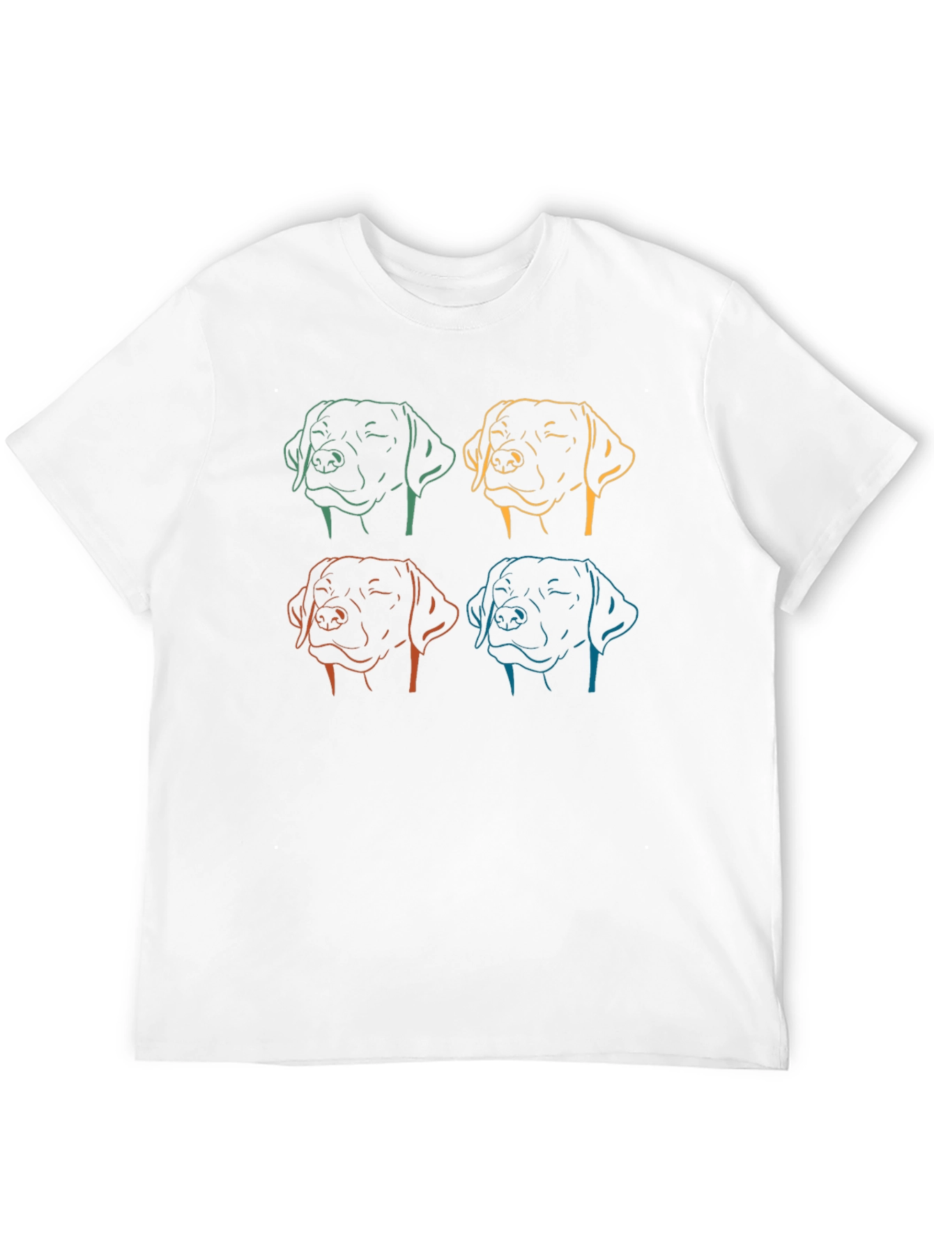 Black Dog Line Art Graphic Tee - Unisex view 12