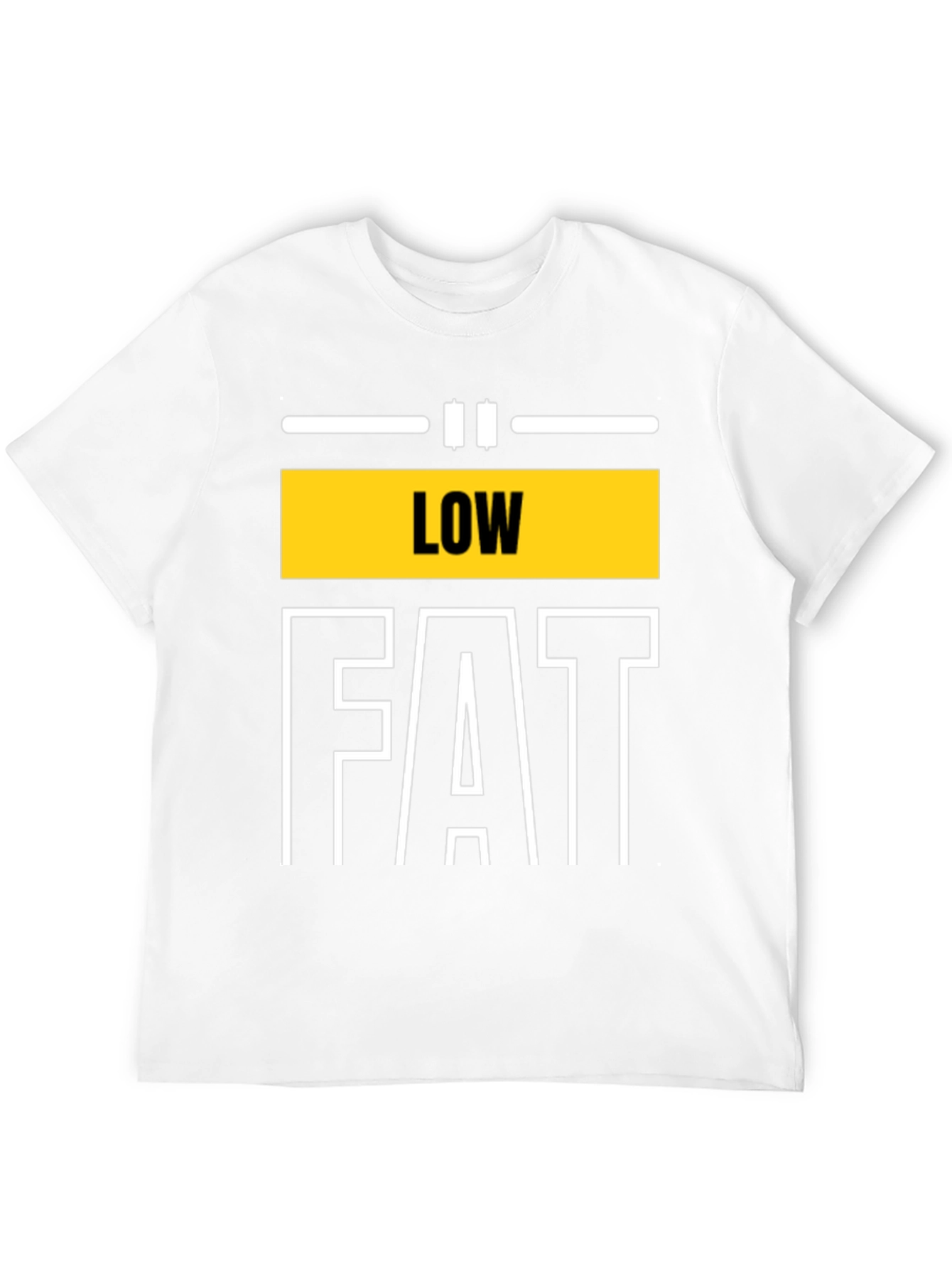 Black Low Fat Graphic Tee - Unisex Black T-Shirt view 12