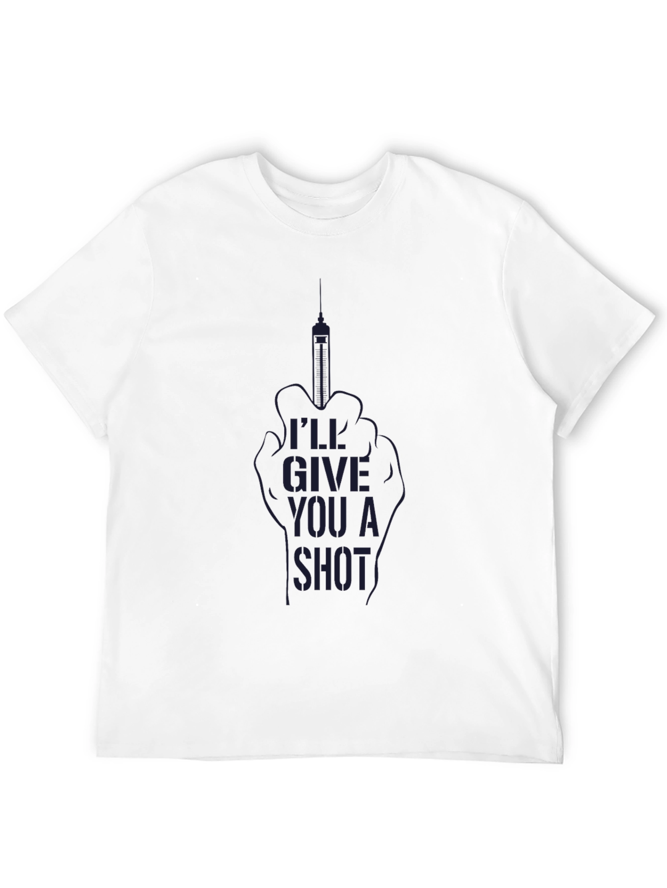 Black I'll Give You A Shot Black T-Shirt view 12