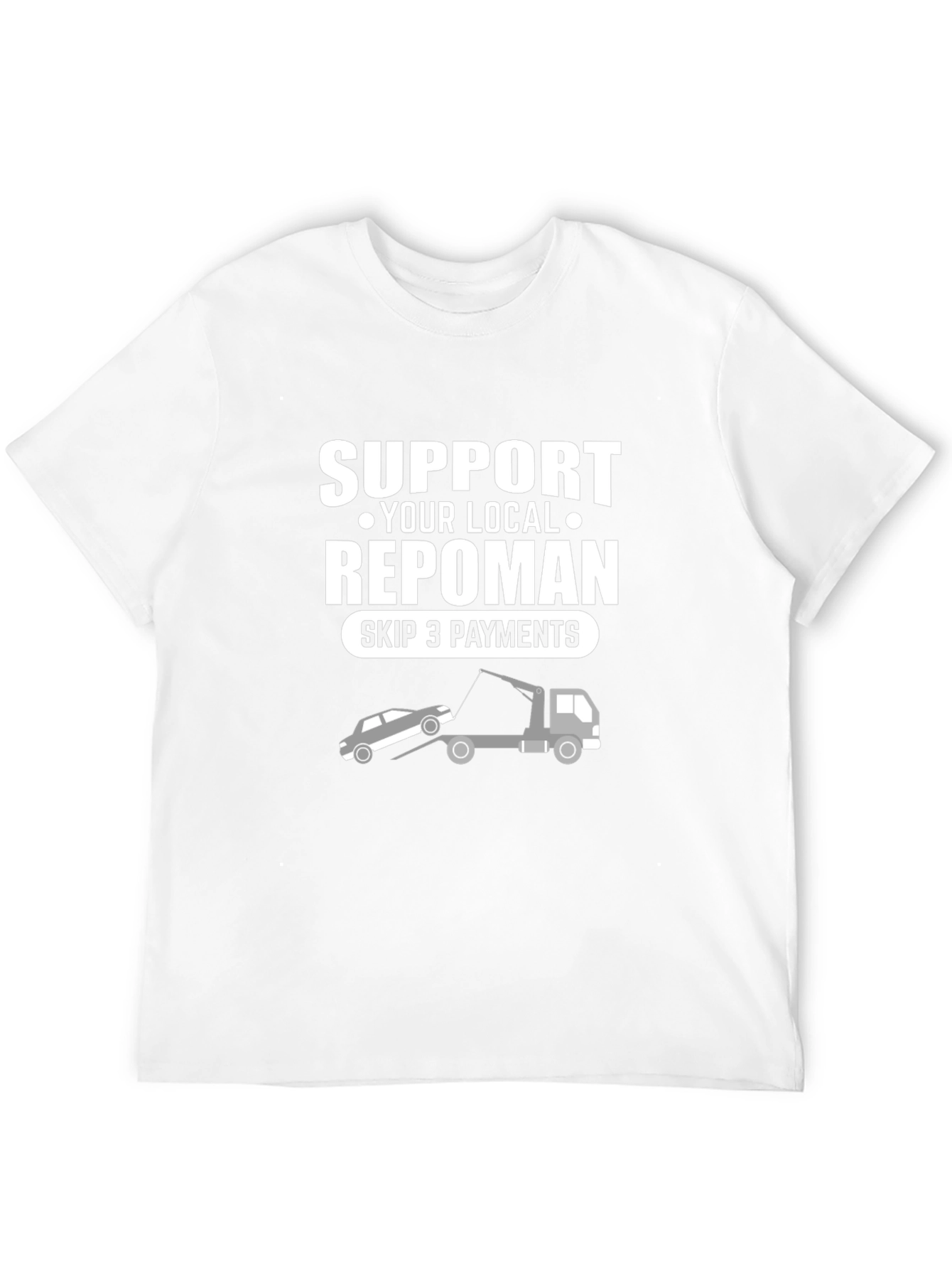Black Support Your Local Repoman T-Shirt view 12